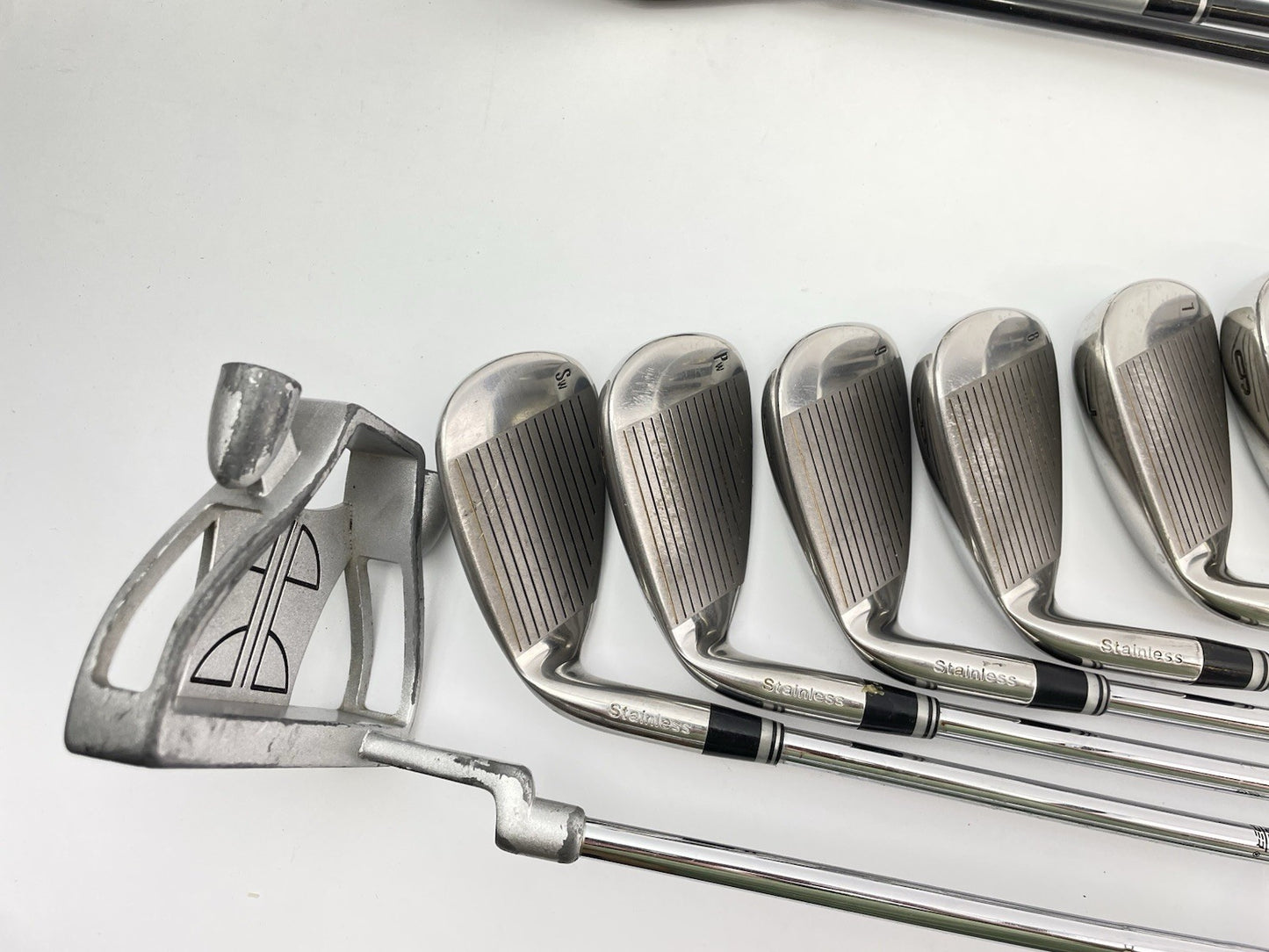 Mens Golf Package Set 12 Clubs Regular Flex /Right /New Grips /Cart Bag /289826