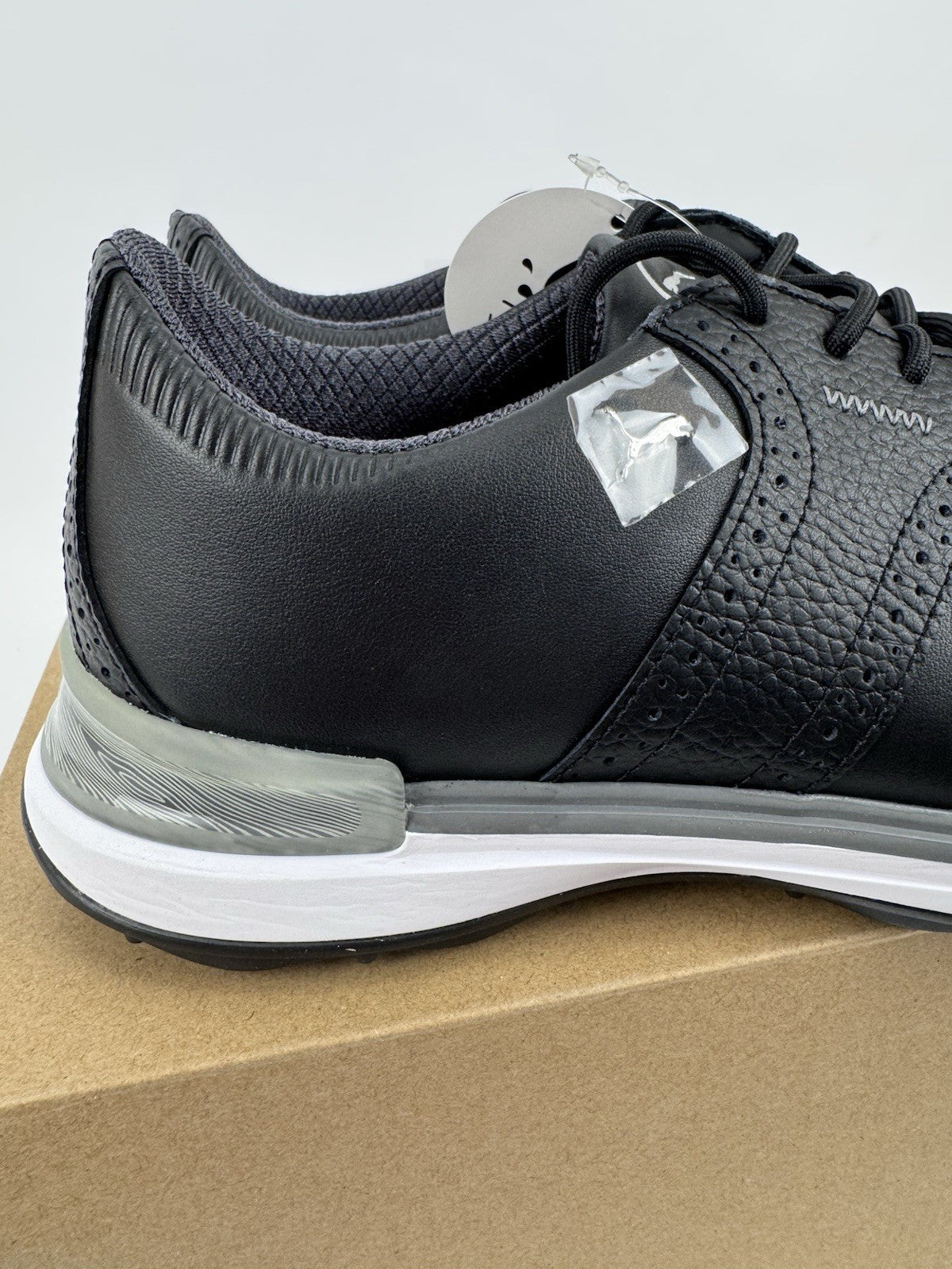 Puma Avant Golf Shoes Men's Size UK 7.5 Waterproof Black Premium/318446