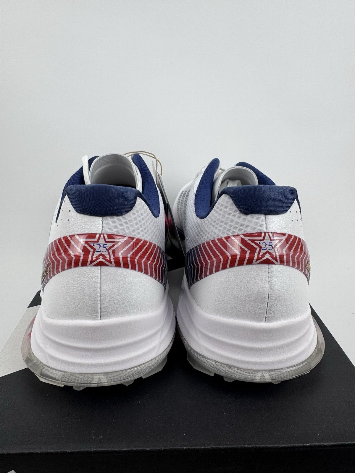 Adidas Adizero ZG Golf Shoes Men's UK Size 10 White Blue Red Spikes/3143312