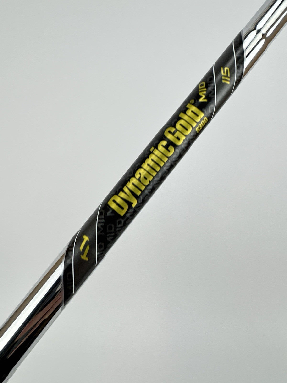 Dynamic Gold 115 Iron Shaft Mid S300 Stiff Flex Steel 36”/0.355 Tapered/325402