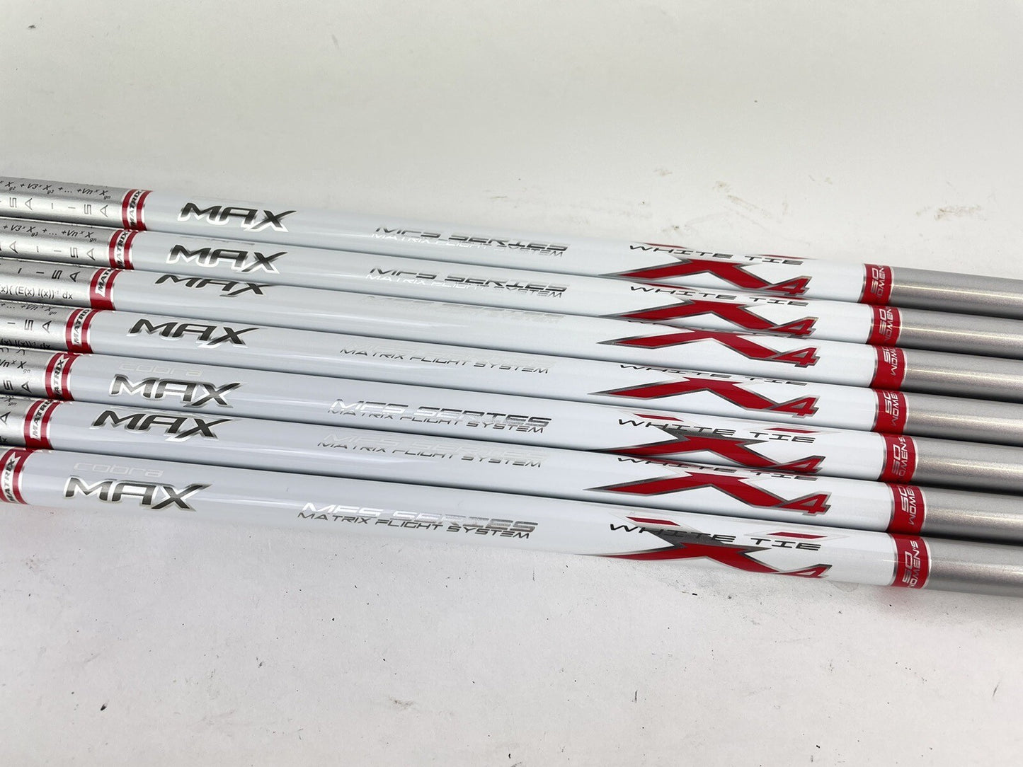 Matrix White Tie Womens Iron Shaft Set (7) X4 Womens Graphite 42” New /0.3700