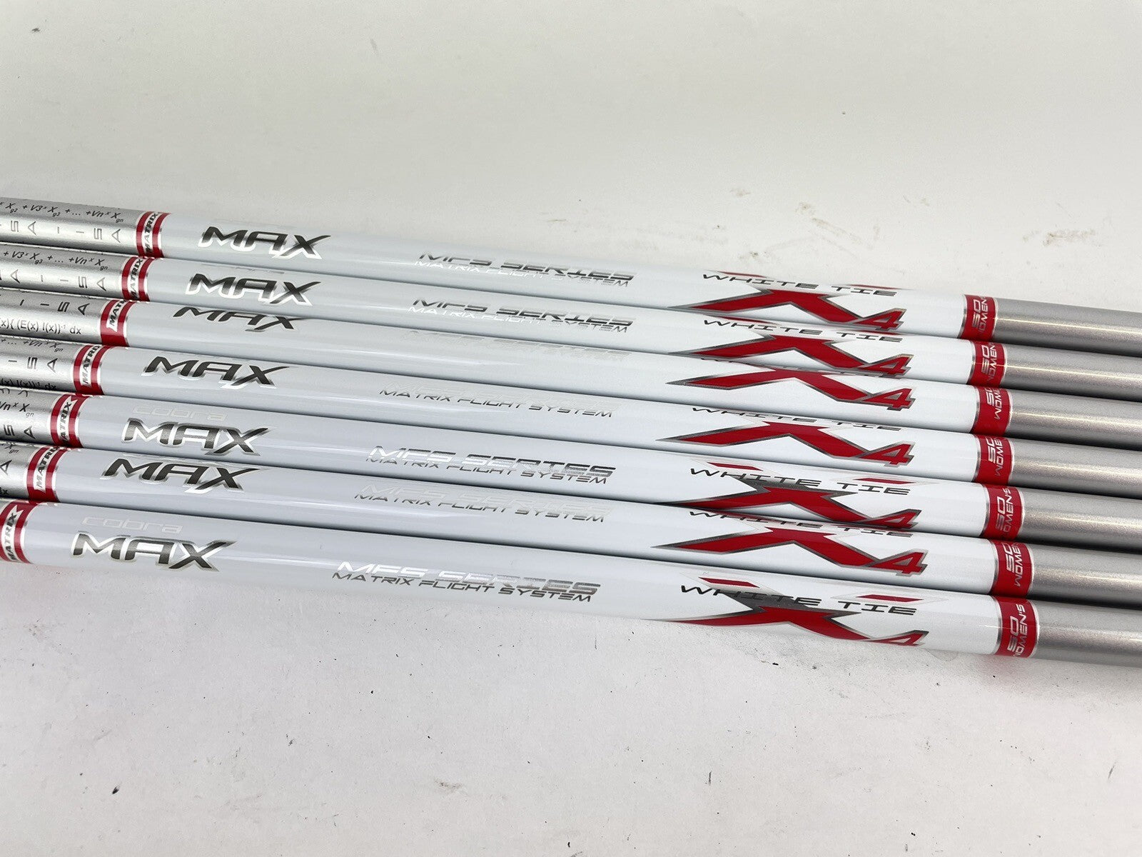 Matrix White Tie Womens Iron Shaft Set (7) X4 Womens Graphite 42” New /0.3700