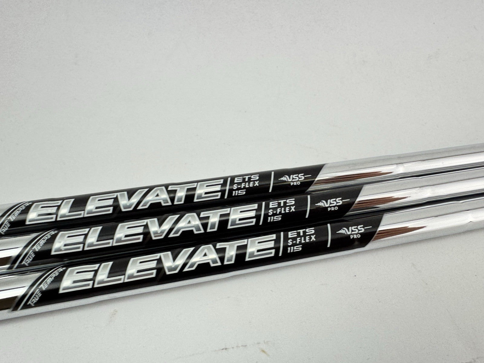 Elevate Pro Wedge Shaft Set (3) Vss 115 Stiff Steel +1/2” /0.355 Tapered /271723