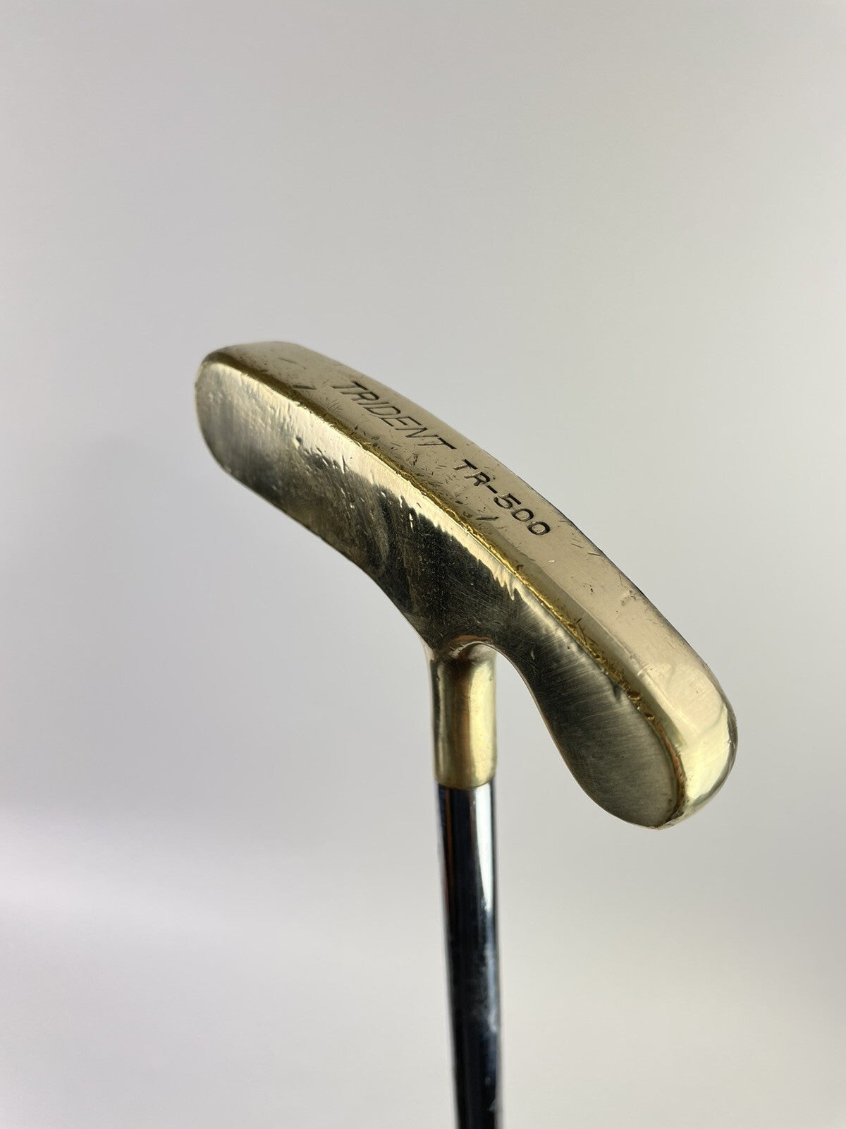 Brass Blade Golf Putter Trident TR-500 Two Way 34.5” Steel /New Grip /46650
