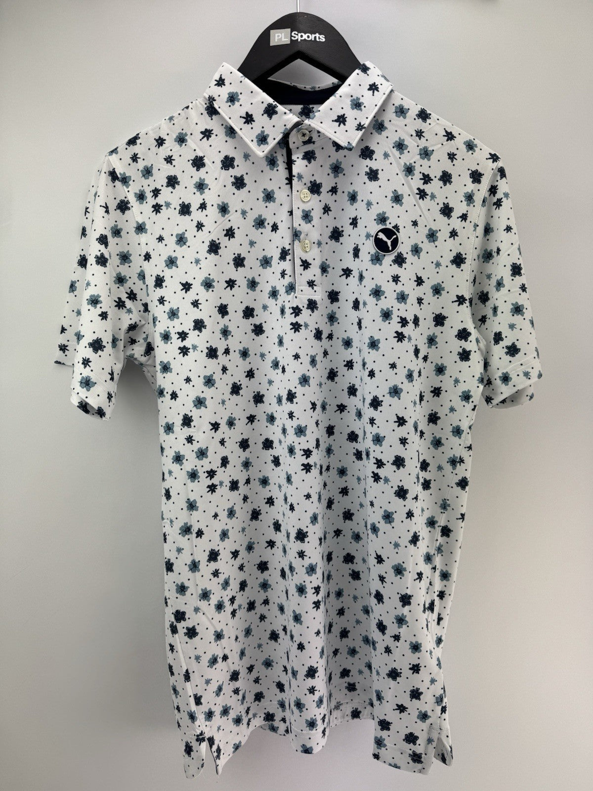 Men’s Puma Cloudspun Floral Golf Polo UK Size Small/ Brand New/ 311161