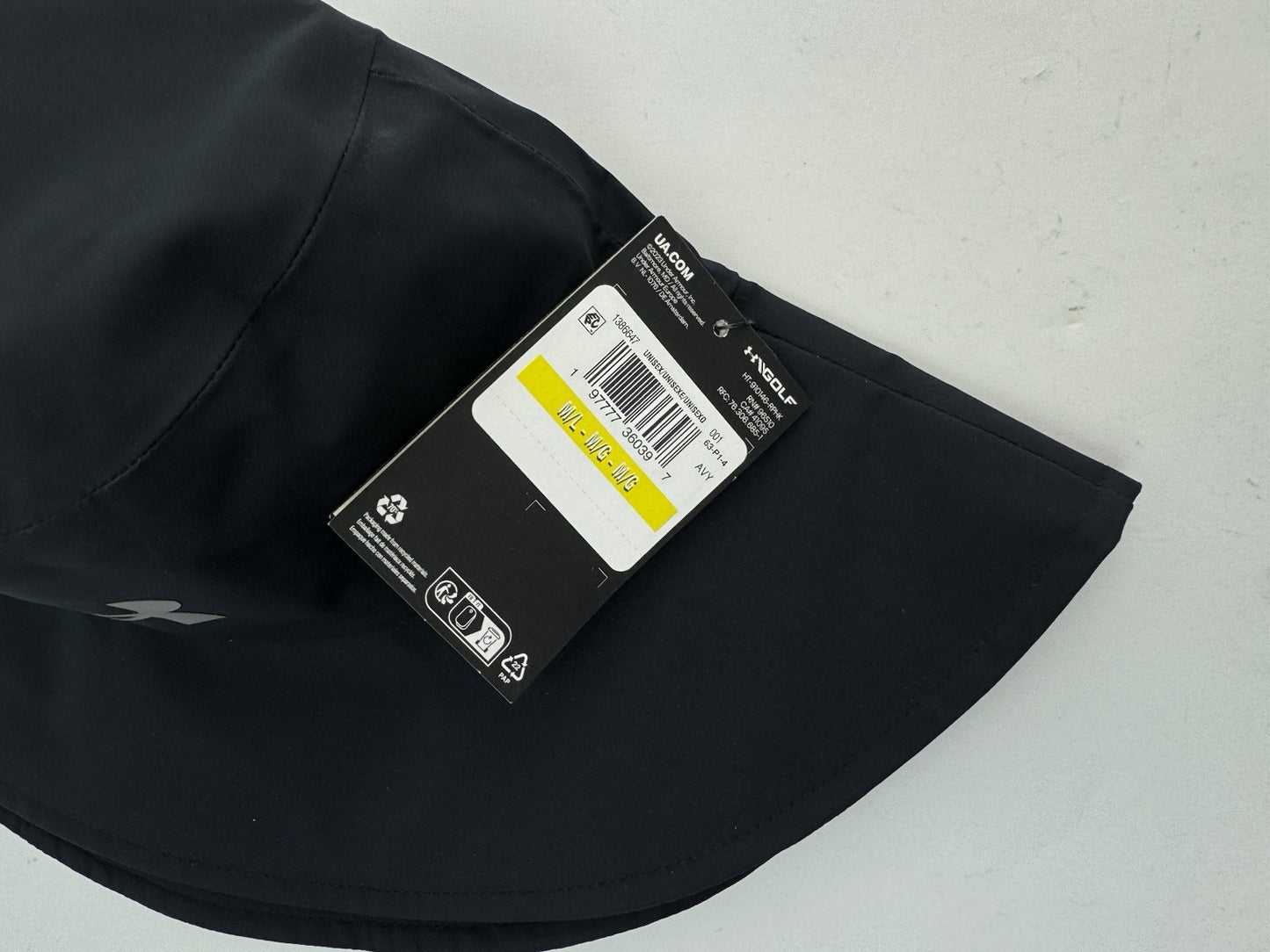 Under Armour Golf Bucket Hat Driver Waterproof Storm /M/L /Black /New /300594