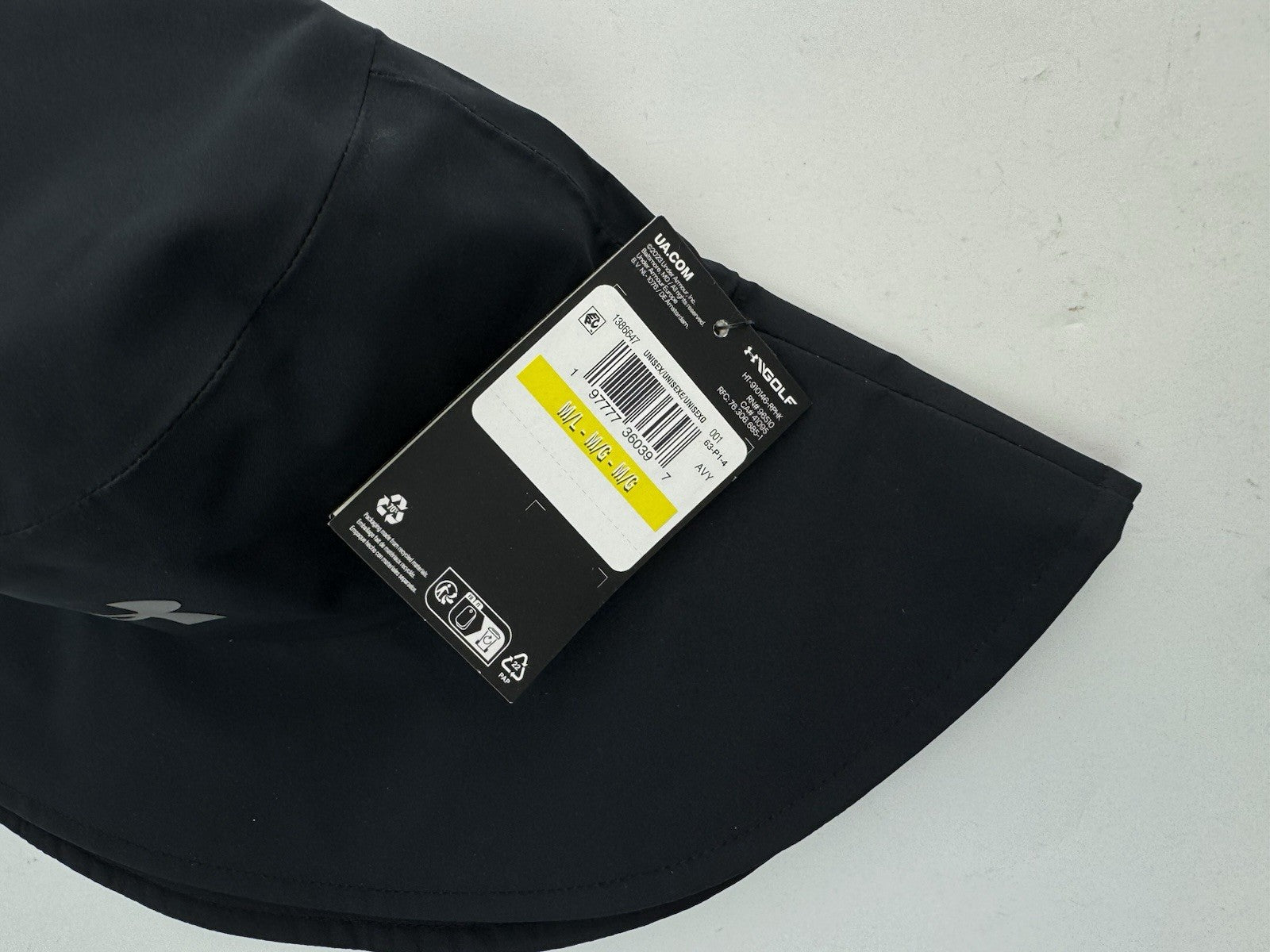 Under Armour Golf Bucket Hat Driver Waterproof Storm /M/L /Black /New /300594