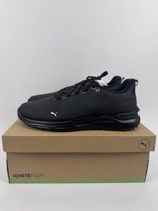 Puma IGNITE Elevate X Golf Shoes Men's Size UK 10.5 Black Waterproof/321000