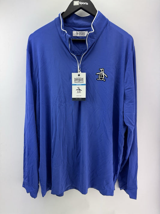 Original Penguin Golf Performance 1/4 Zip Earl Pullover Lightweight UK XL /300630