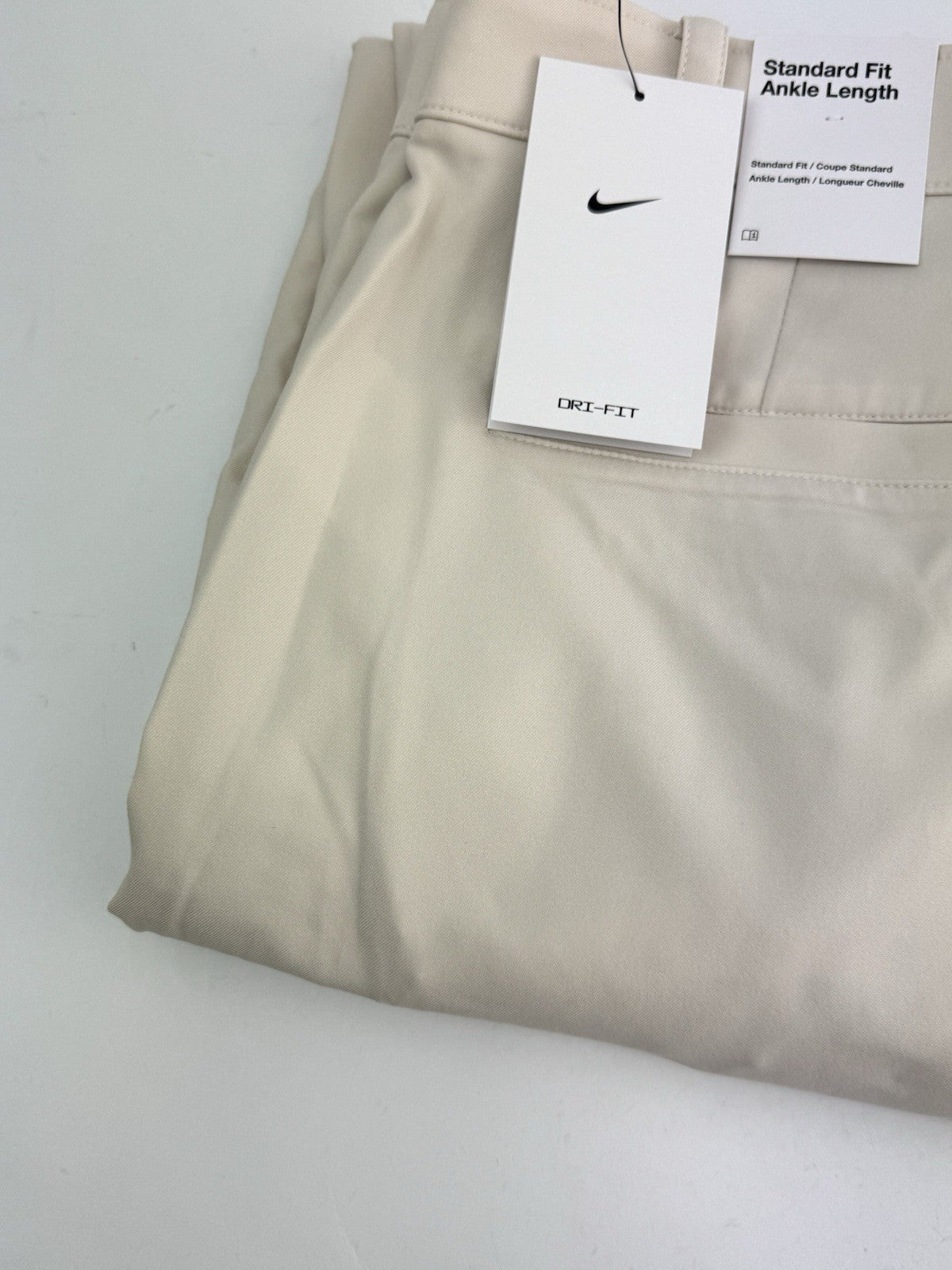 Nike Golf Trousers Dri-Fit Victory Mens W38 L32 /Cream /New /298071