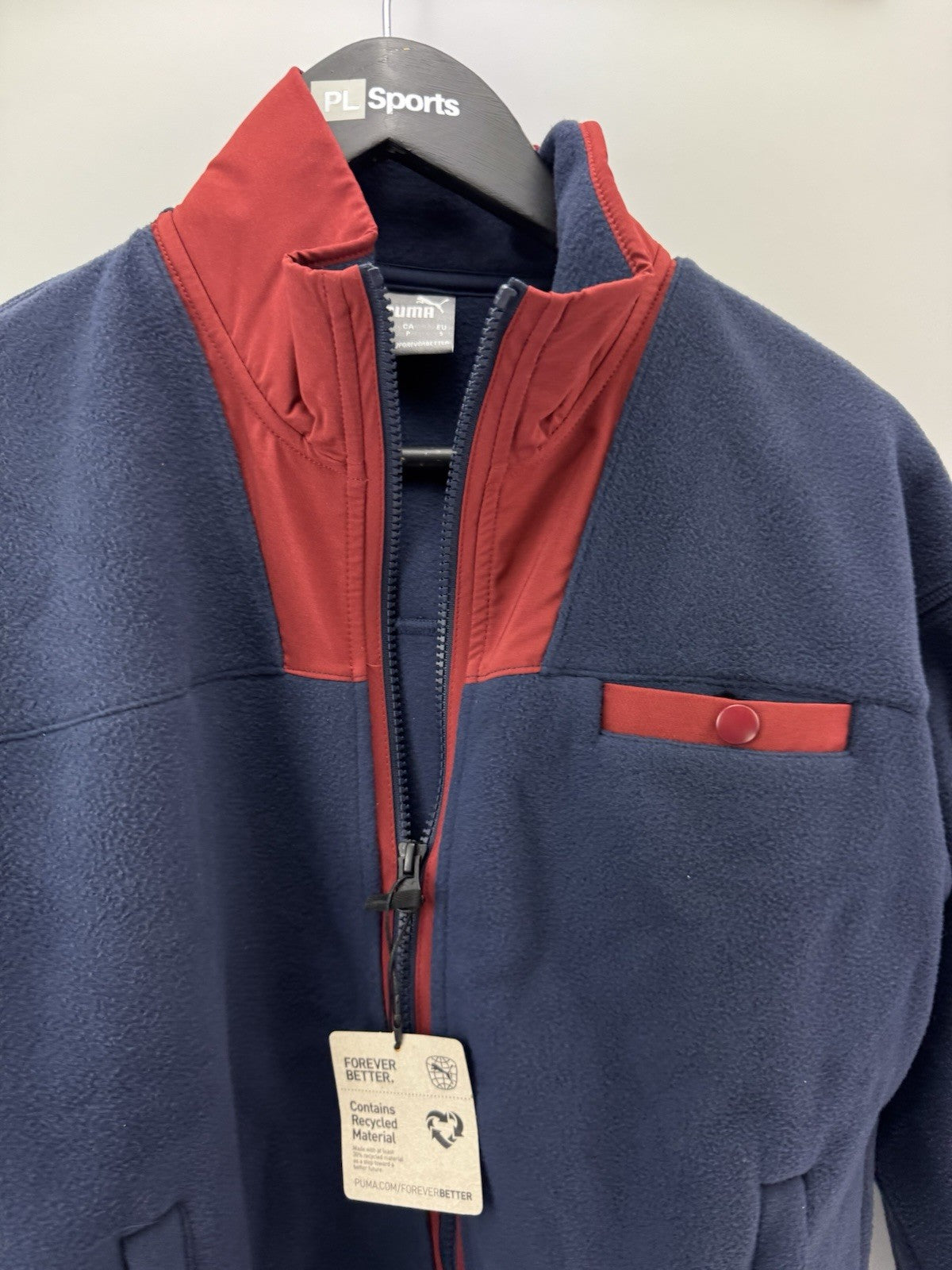 Puma Golf Ladies Fleece Full Zip Charley UK Small /Navy /New /300793