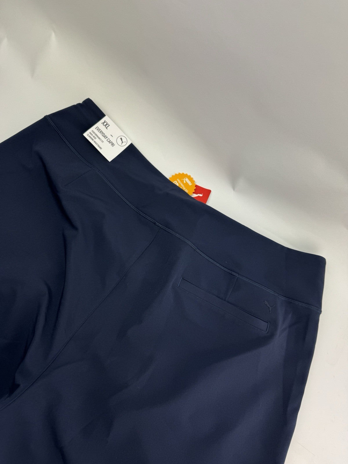 Womens Puma Golf Everyday Capri Trousers Navy Size UK XXL High-Rise /300882