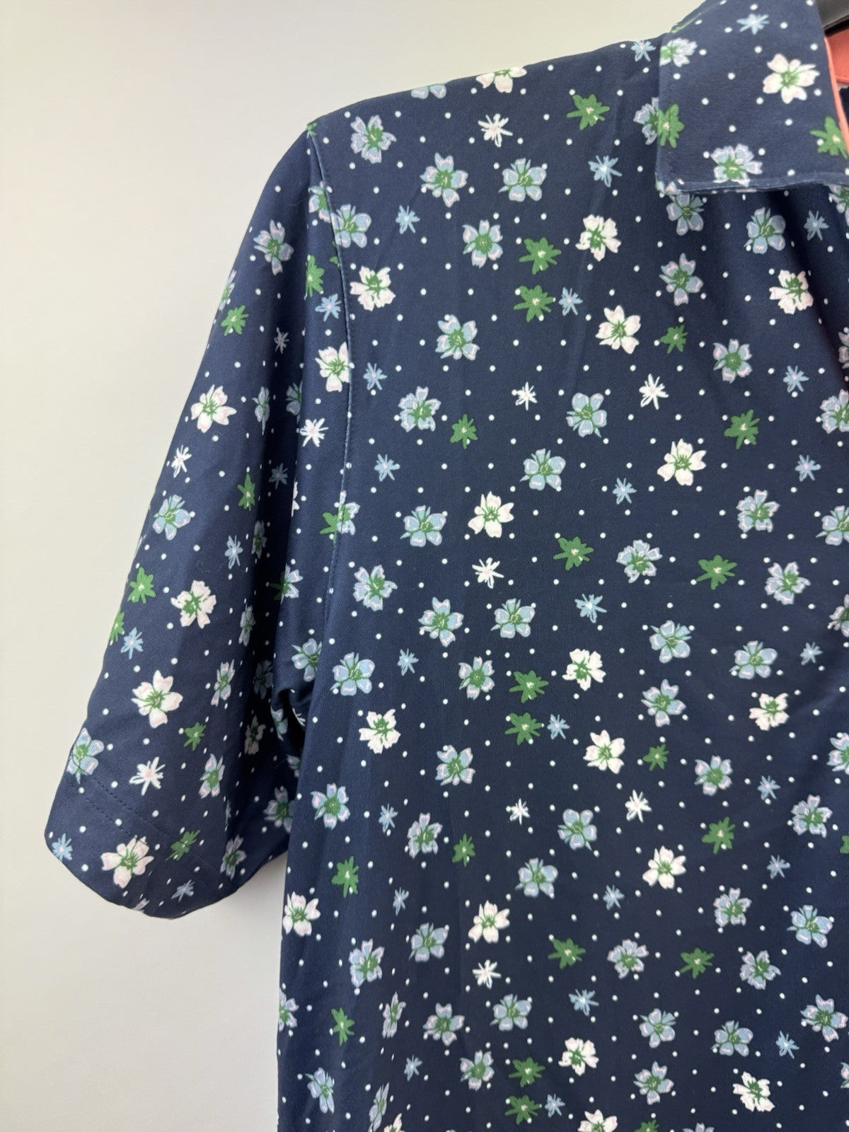 Puma Golf Mens Polo Shirt Cloudspun Floral UK Medium /Navy /New /223202