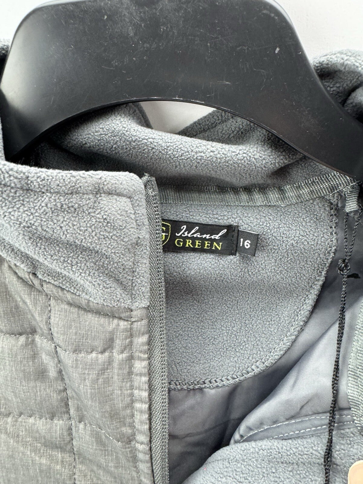 Island Green Women’s Jacket Thermal Lightly Padded UK 16 /Grey /New /218197