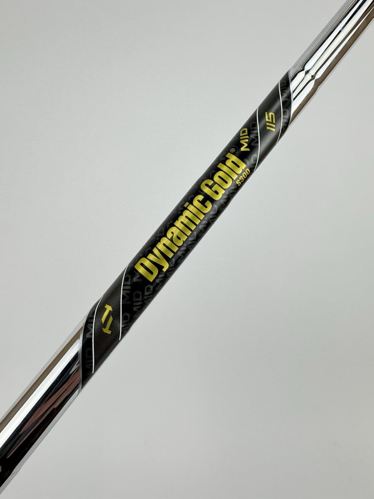Dynamic Gold 115 Iron Shaft Mid S300 Stiff Flex Steel 36”/0.355 Tapered/325400