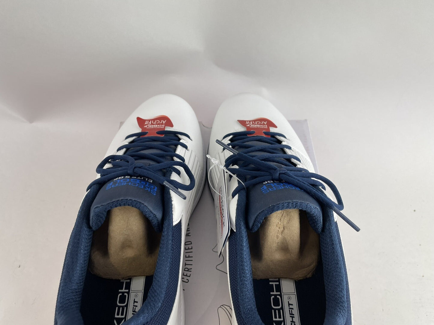 Skechers Elite 5 GF Golf Shoes Arch Fit UK 7 /Waterproof /White/Blue /Brand New9