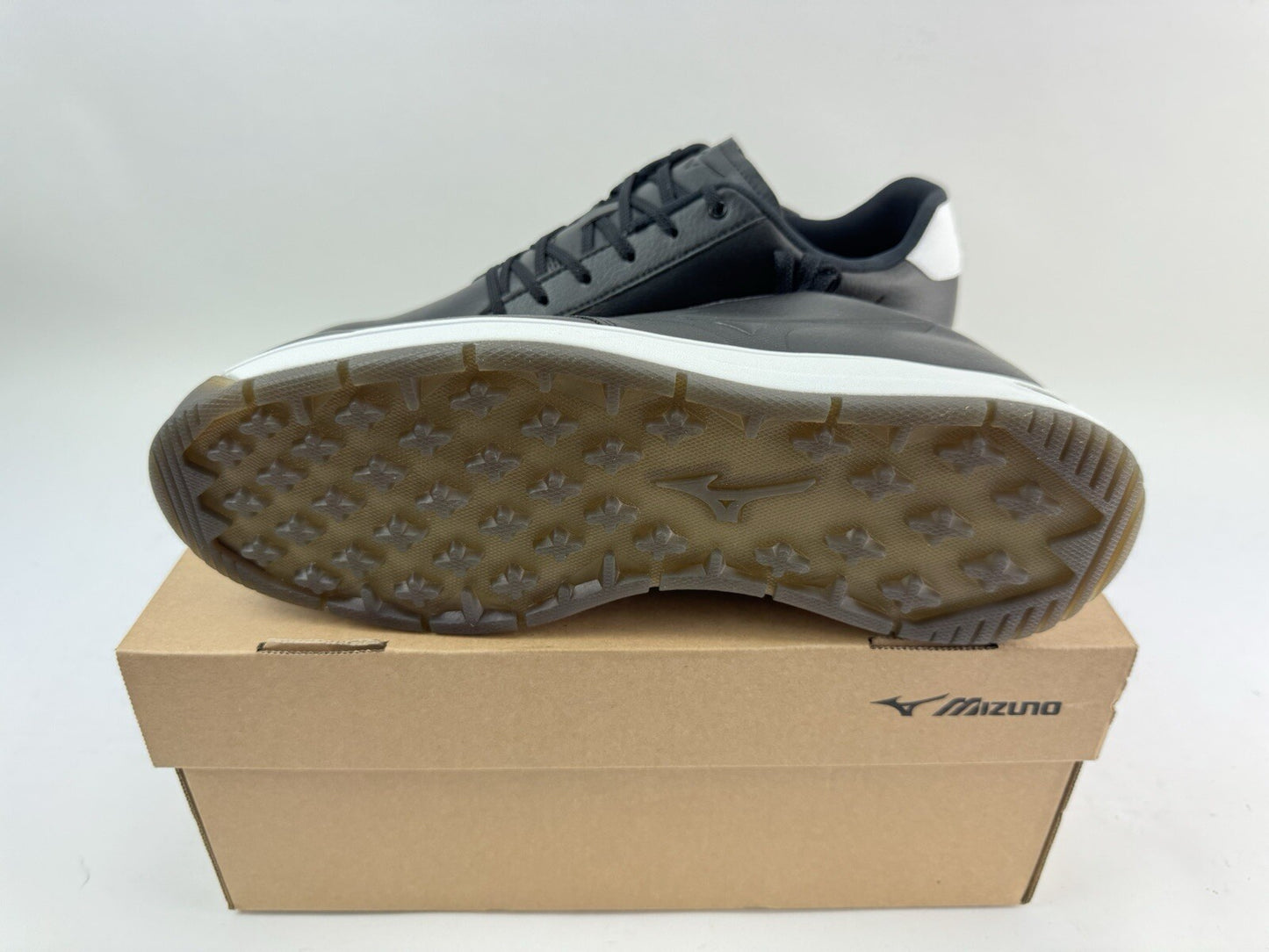 Mizuno Waterproof Golf Shoes G Style UK 7.5 /Spikeless /Black /New /196125
