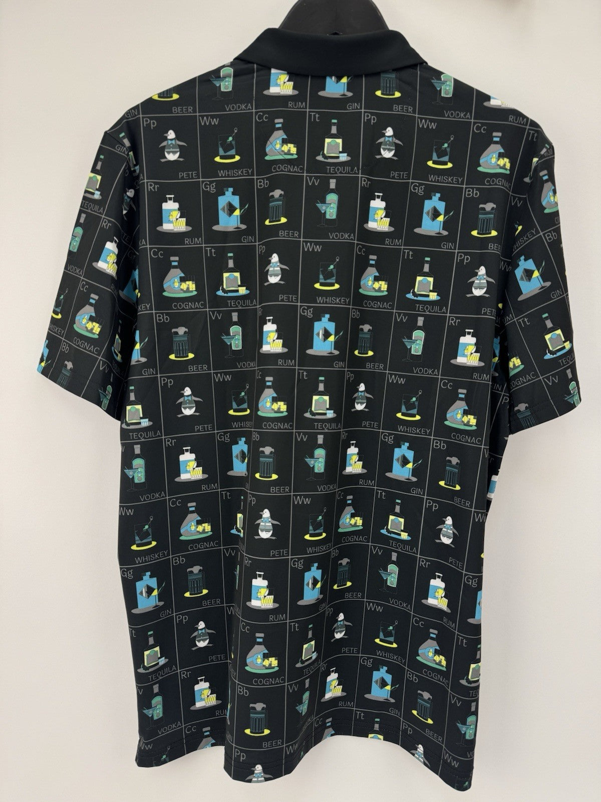 Original Penguin Mens ‘Pete’s Flash Drinking Card’ Golf Polo Size Medium /353776