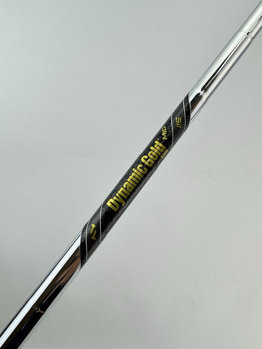 Dynamic Gold 115 Iron Shaft Mid S300 Stiff Flex Steel 35.75”/0.355 Tapered/270190