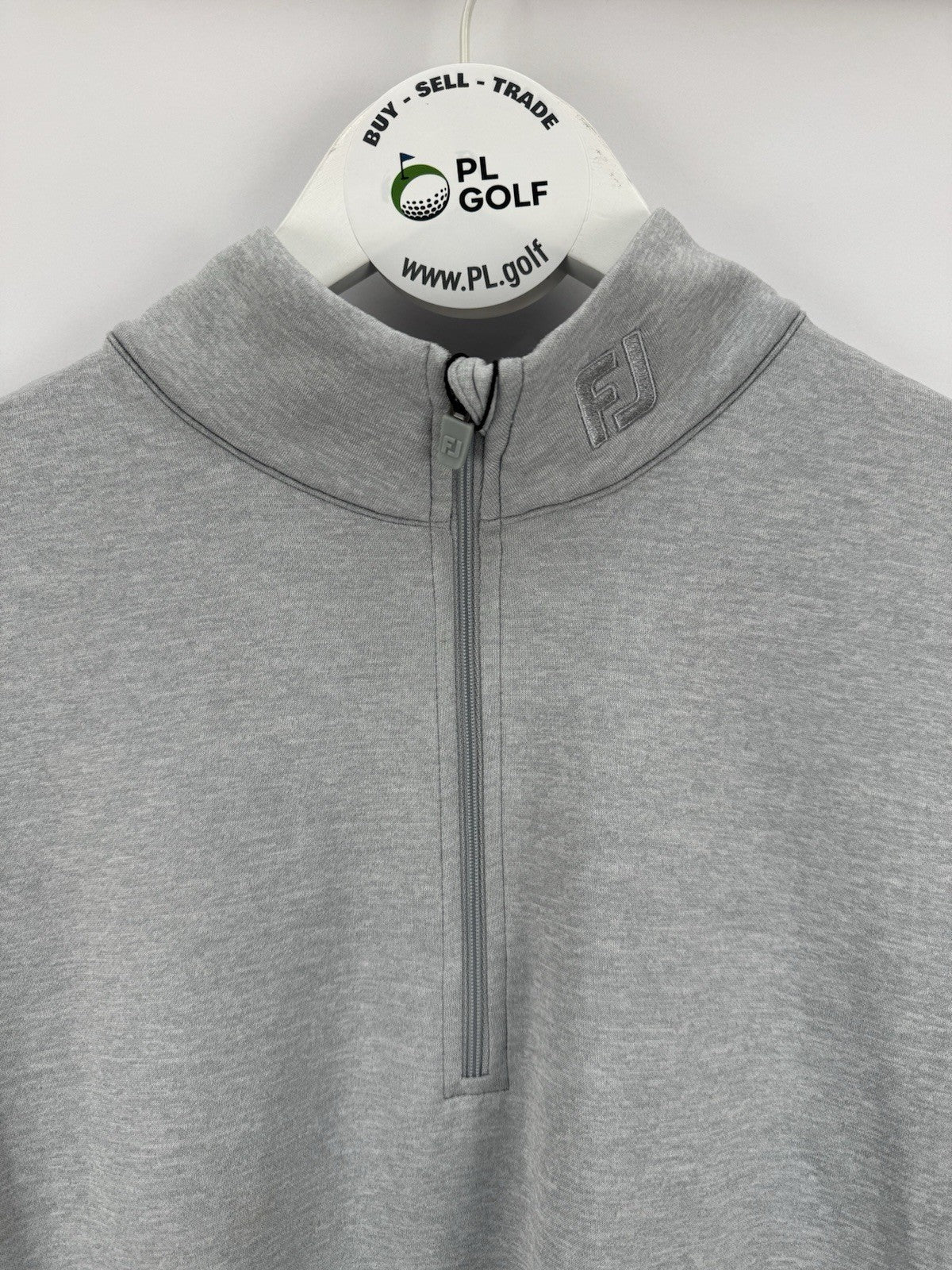 FootJoy Tonal Heather Chill-Out Pullover Mens Size Large Grey Long Sleeve/327236
