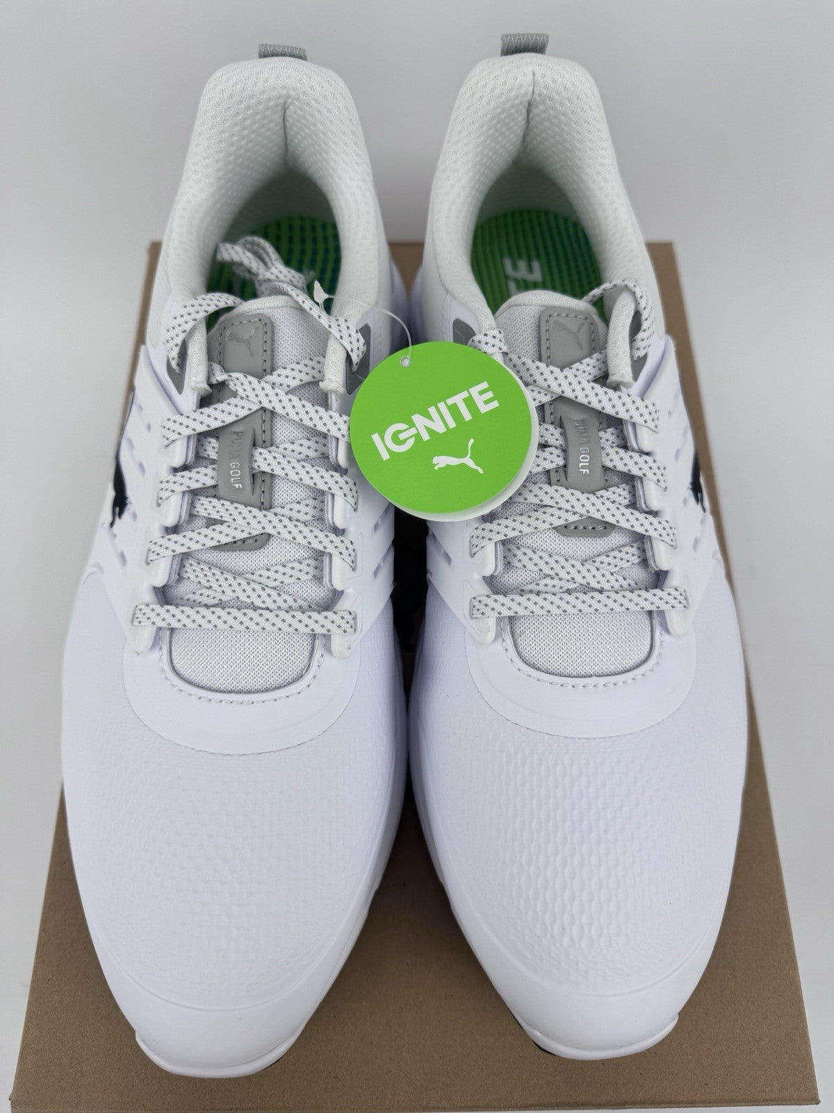 Puma Ignite Elevate 2 Tour Men's Golf Shoes Size UK 10.5 White Waterproof/319223