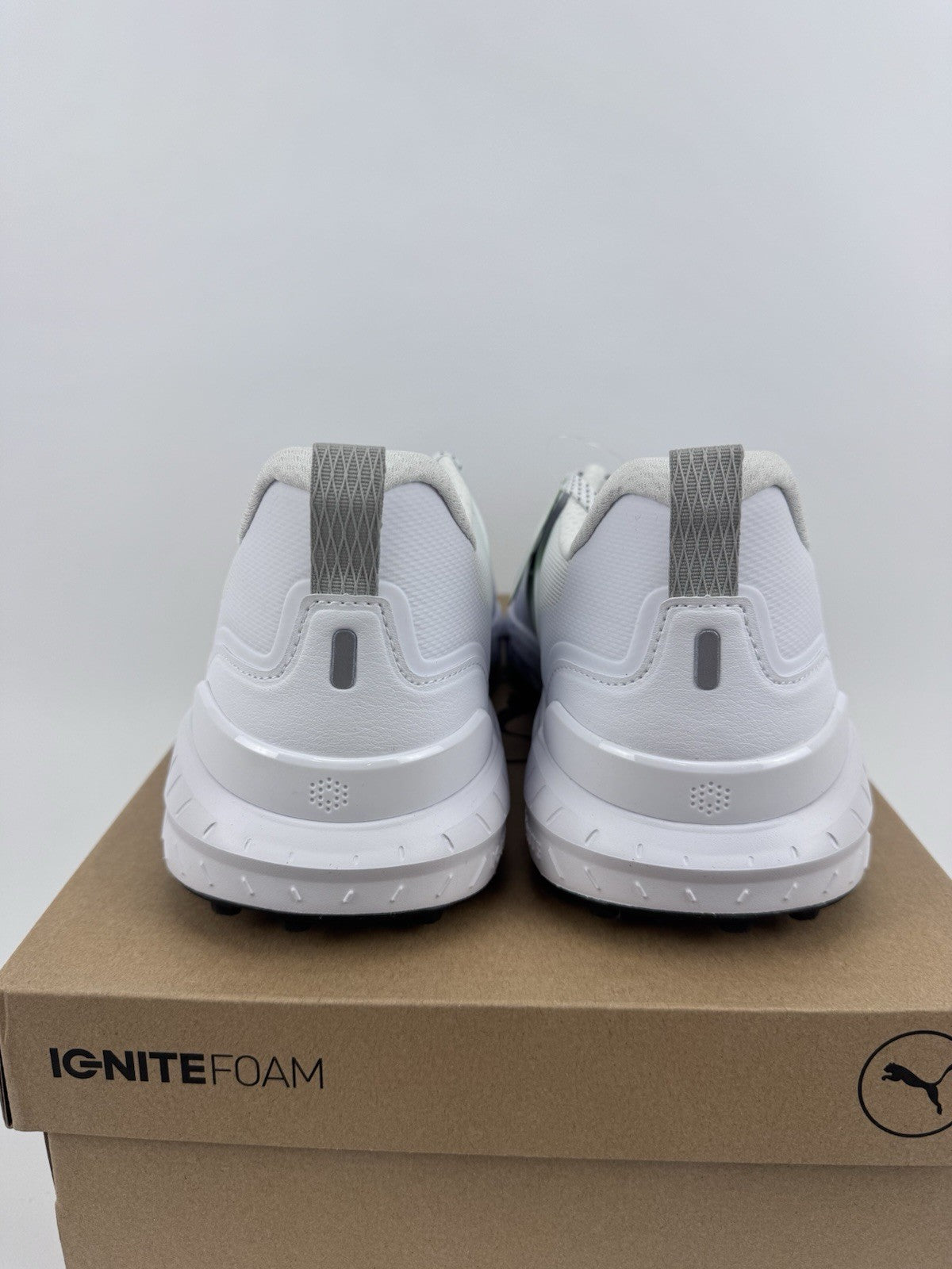 Puma Ignite Elevate 2 Tour Men's Golf Shoes Size UK 10 White Waterproof/319148
