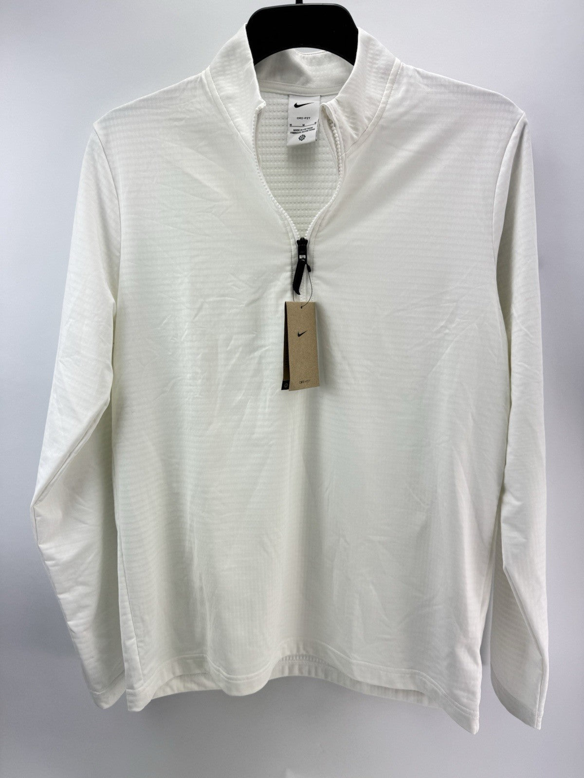 Nike Golf Pullover Victory 1/2 Zip /Light Grey /UK Medium /White /New /276890