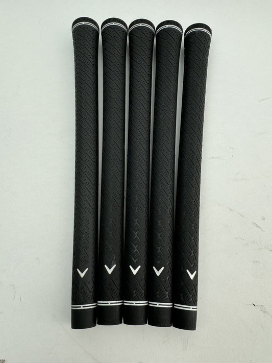Golf Pride Z-Grip Golf Grips (5) Callaway /Standard /Black /White /Pulled /342000