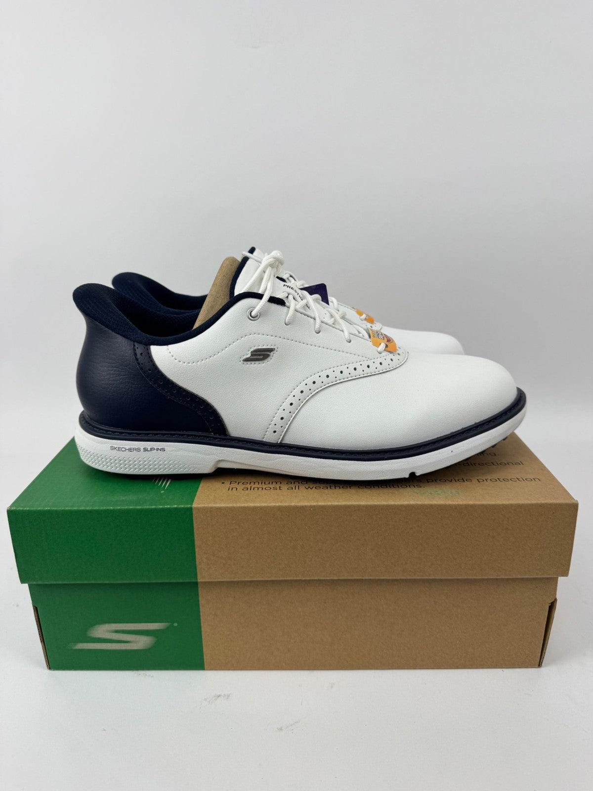 Skechers Go Golf Prestige SL Mens Golf Shoes Size UK 8 Waterproof White/371620
