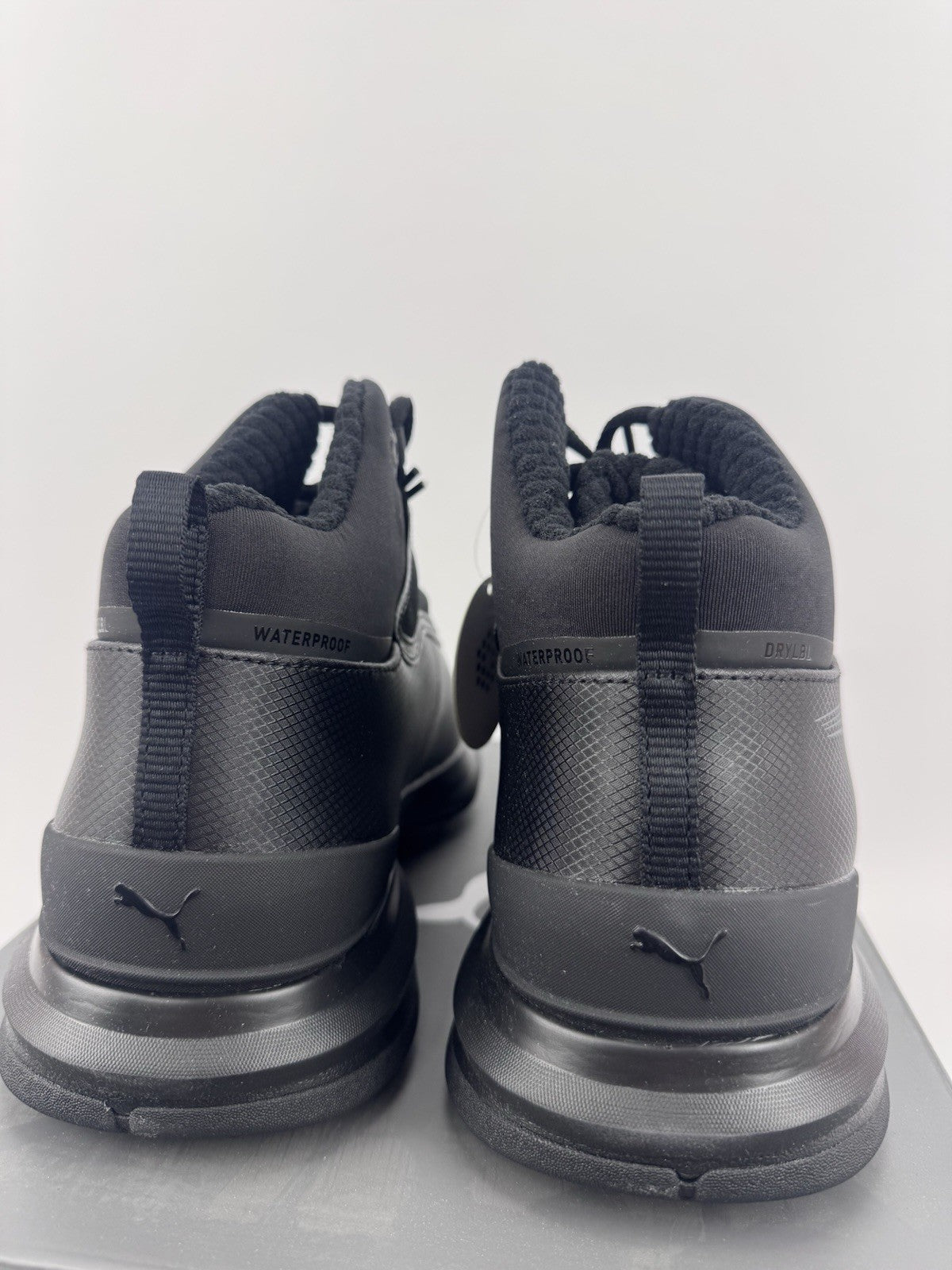 Puma DRYLBL Boot Mens Golf Shoes Size UK 7.5 Black Dark Grey Waterproof/320745