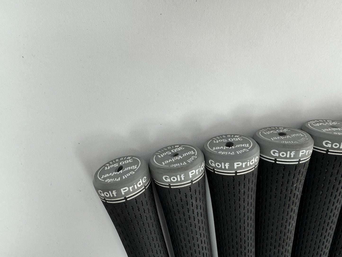 Golf Pride Midsize Tour Velvet 360 Soft Grips (10) Black /Grey /Pulled /344697
