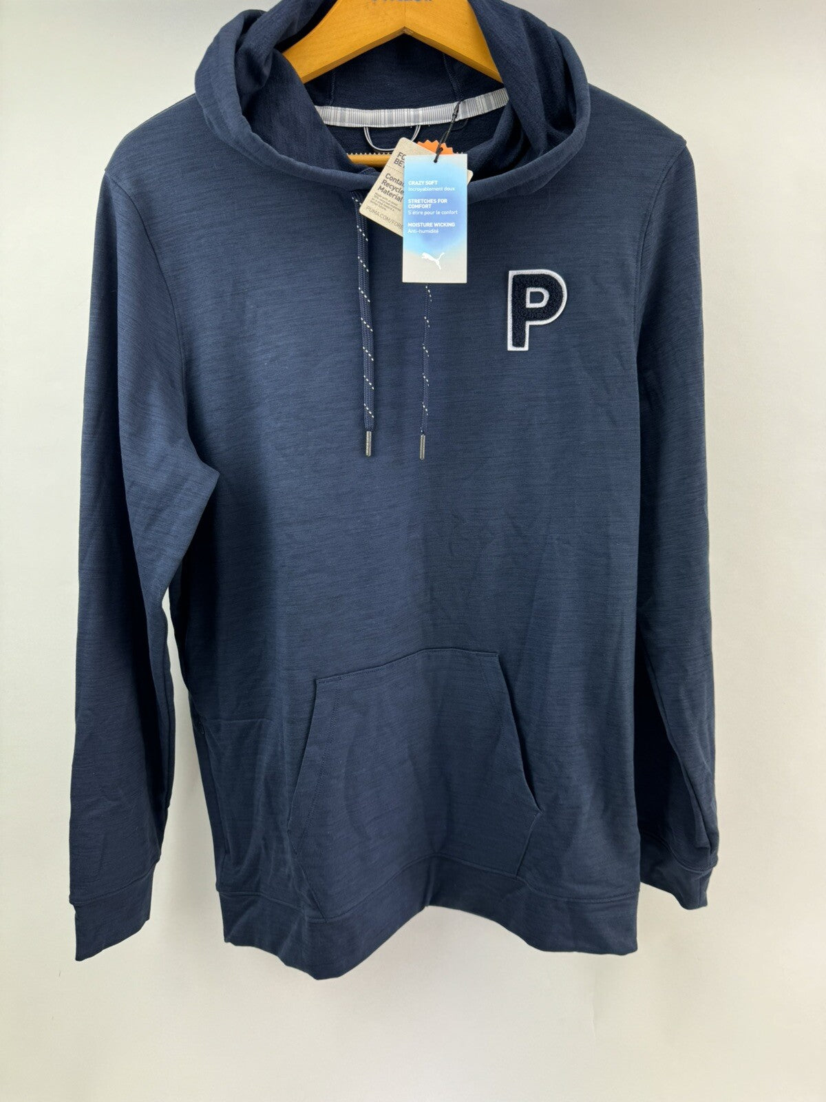 Puma Golf Cloudspun Patch Hoodie Jumper Pullover Uk Small /Navy /New /208050