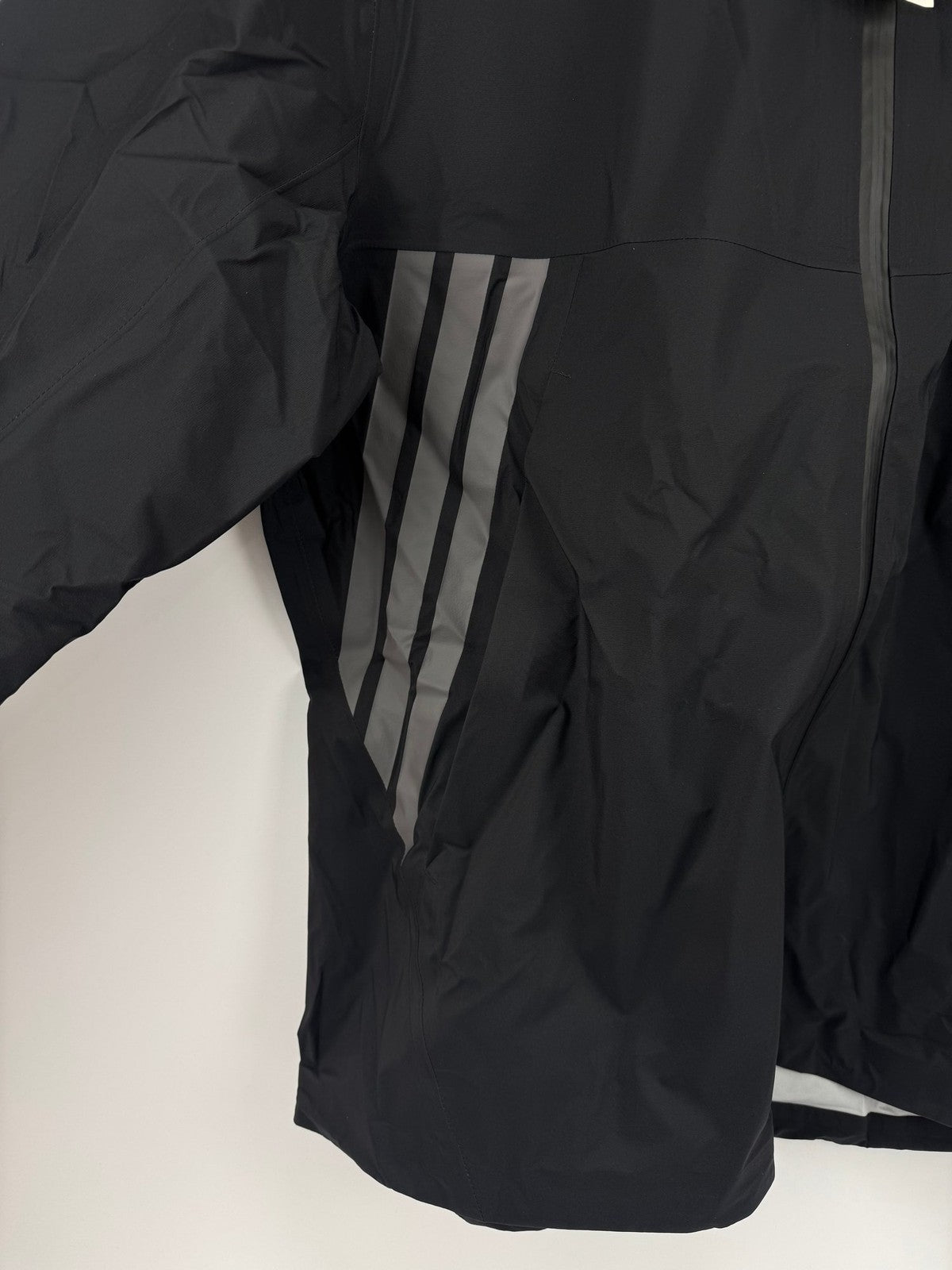 Adidas ClimaProof Black Golf Jacket Men's Large Waterproof Lightweight/325154