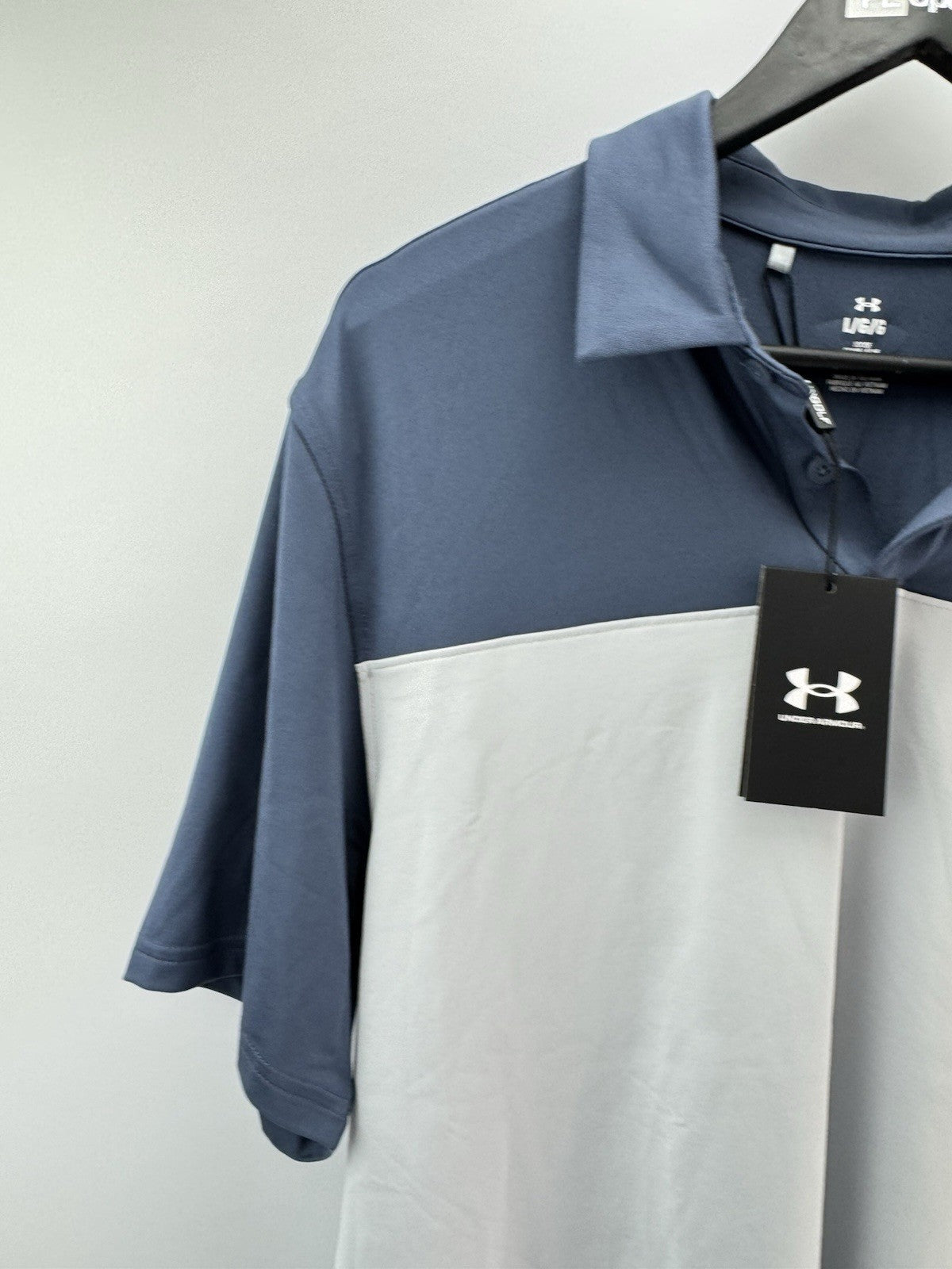 Under Armour Golf Polo T2G Colour Block Mens UK Large /New /285092