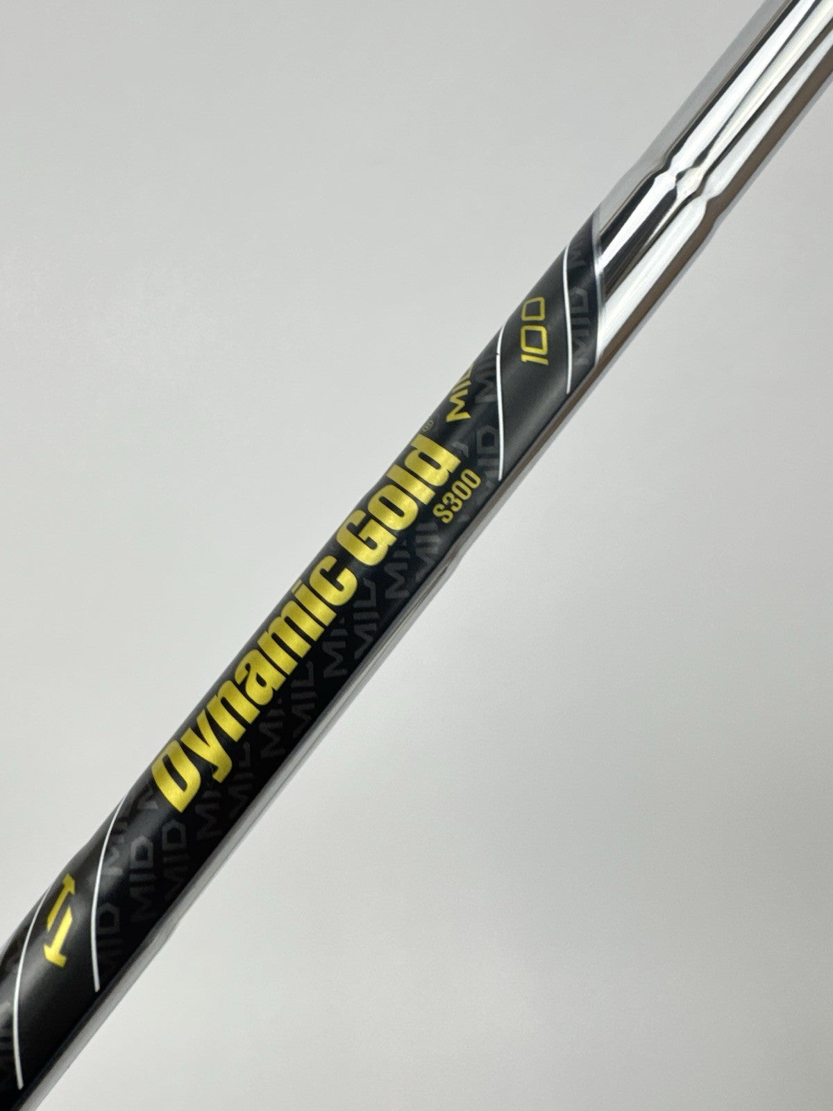 Dynamic Gold Mid 100 Iron Shaft S300 Stiff Flex Steel 35.5”/0.370 Parallel/337064