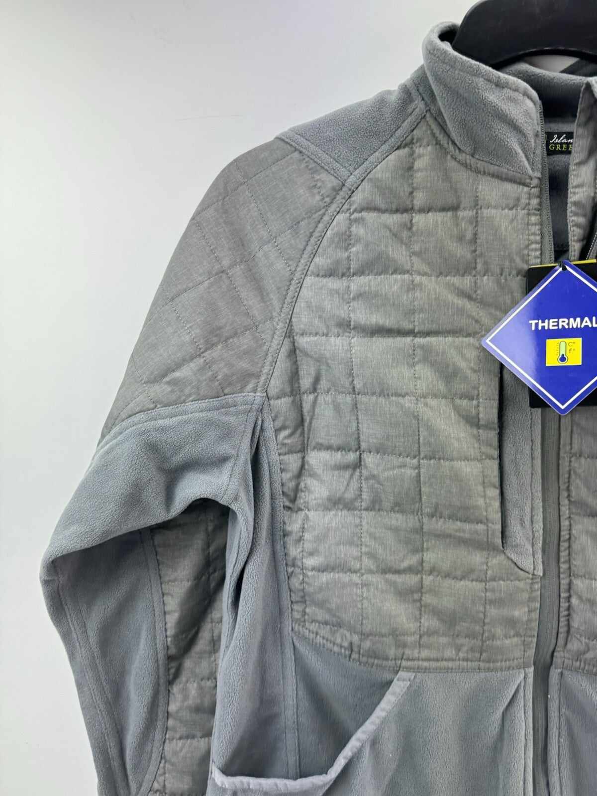 Island Green Women’s Jacket Thermal Lightly Padded UK 16 /Grey /New /218192