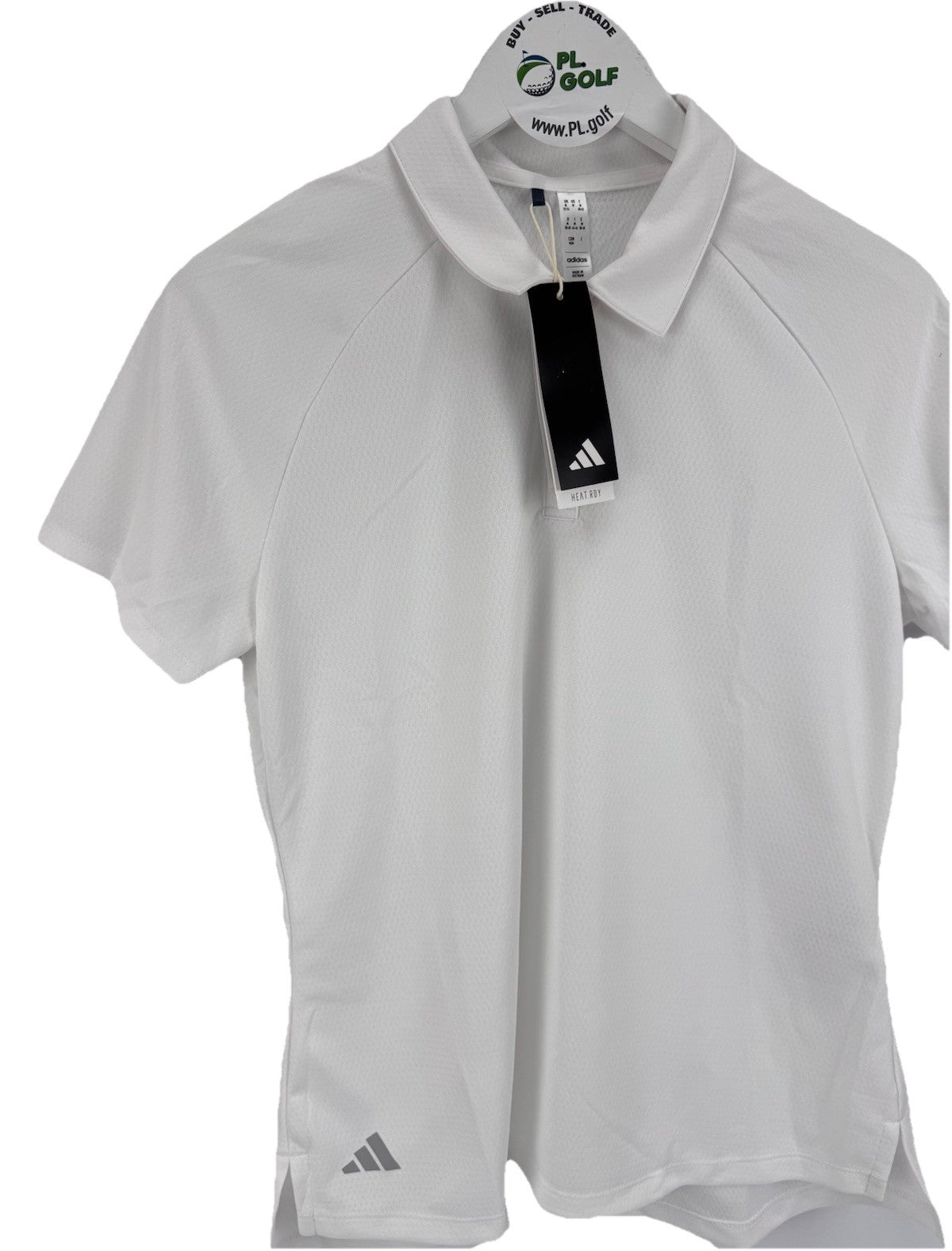 adidas Women’s Ultimate365 HEAT.RDY White Golf Polo Shirt Size Large/ 318011