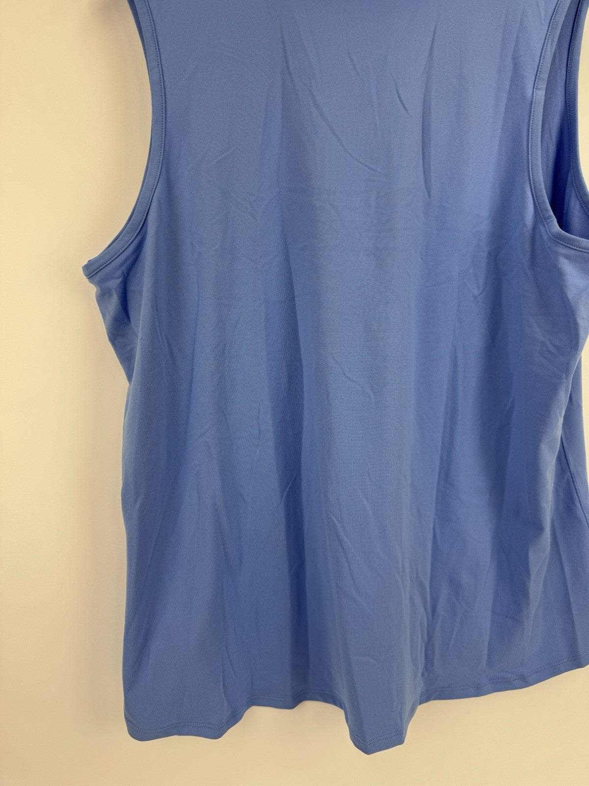 Women’s Puma Cloudspun Piped Sleeveless Golf Polo Size Large Blue Skies/ 318096