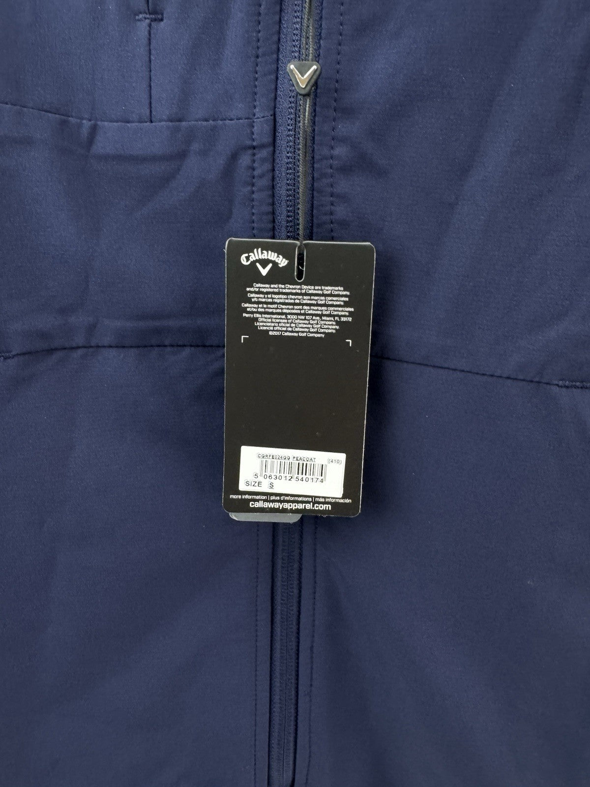 Callaway Golf Windproof Jacket Mens Full Zip Weather Series UK Small /New /244777