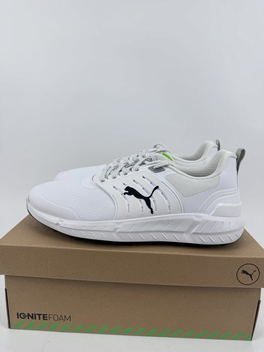 Puma Ignite Elevate 2 Tour Men's Golf Shoes Size UK 9 White Waterproof/319160