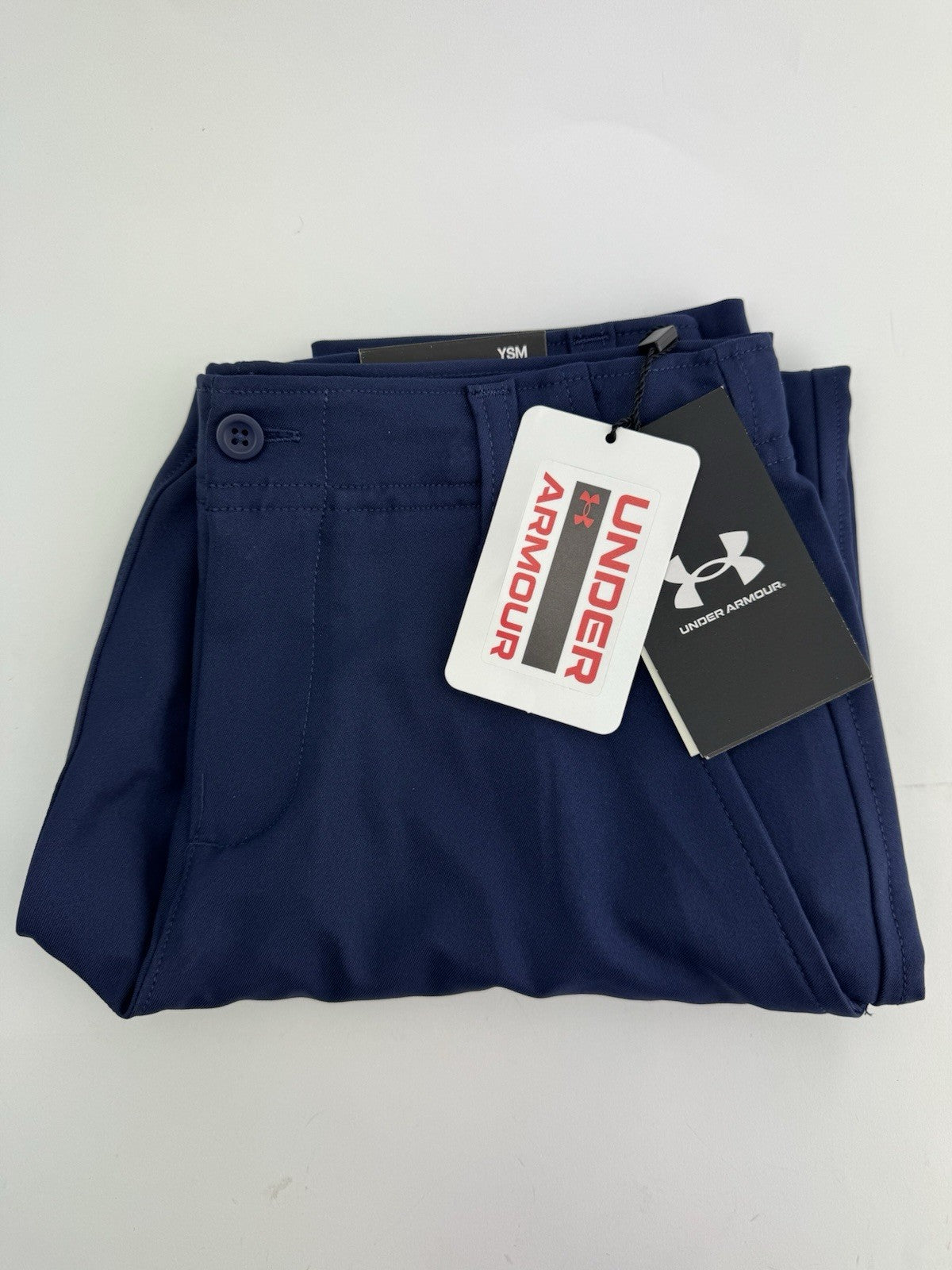 Boys/Junior Under Armour Golf Pant Trousers Navy Size Small/Brand New/ 309810