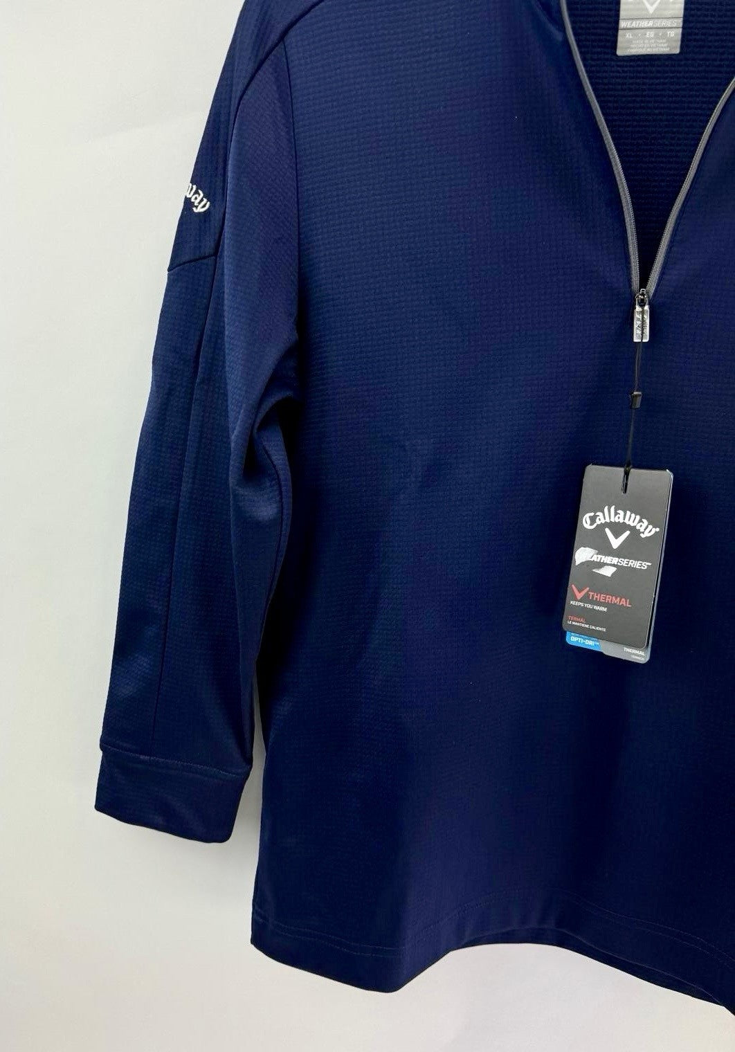 Junior Callaway Weather Series Long Sleeve Pullover 1/4 Zip Navy Size XL/ 275581