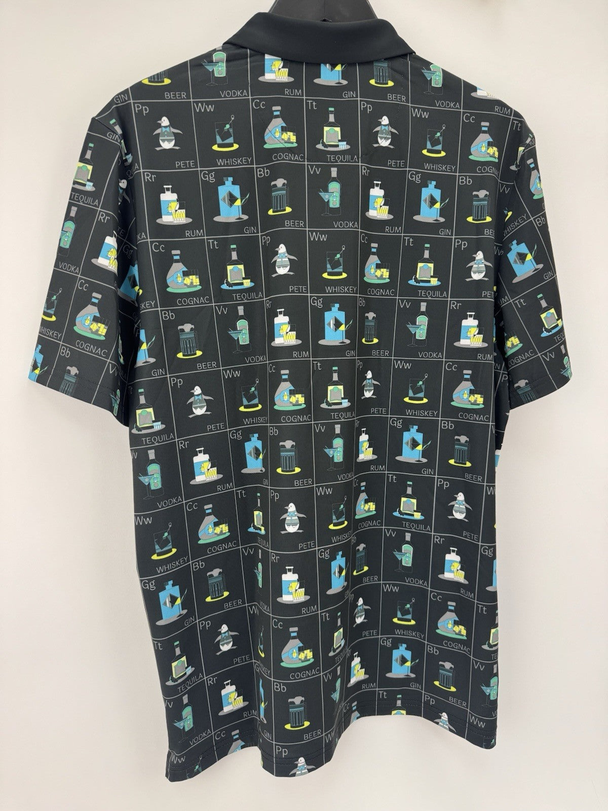 Original Penguin Mens ‘Pete’s Flash Drinking Card’ Golf Polo Size Medium /3537710