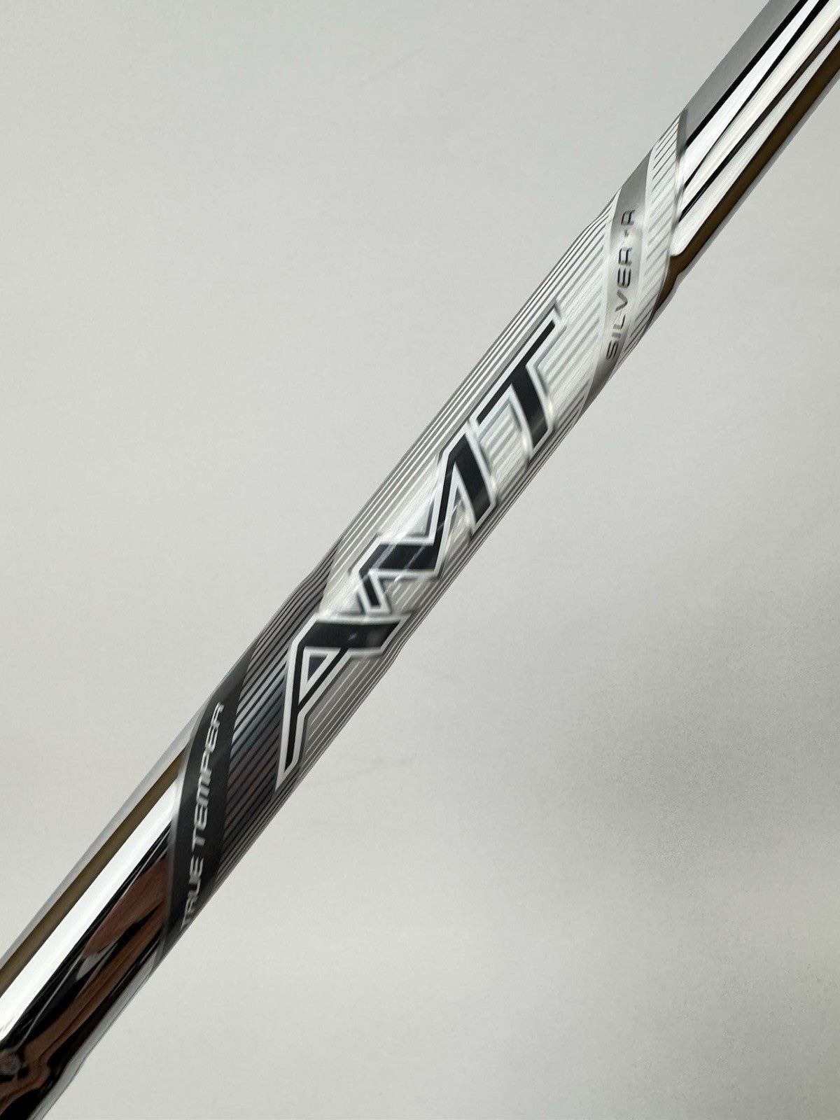 True Temper AMT Silver Iron Shaft Regular Steel 34.75” /0.355 Tapered /314802