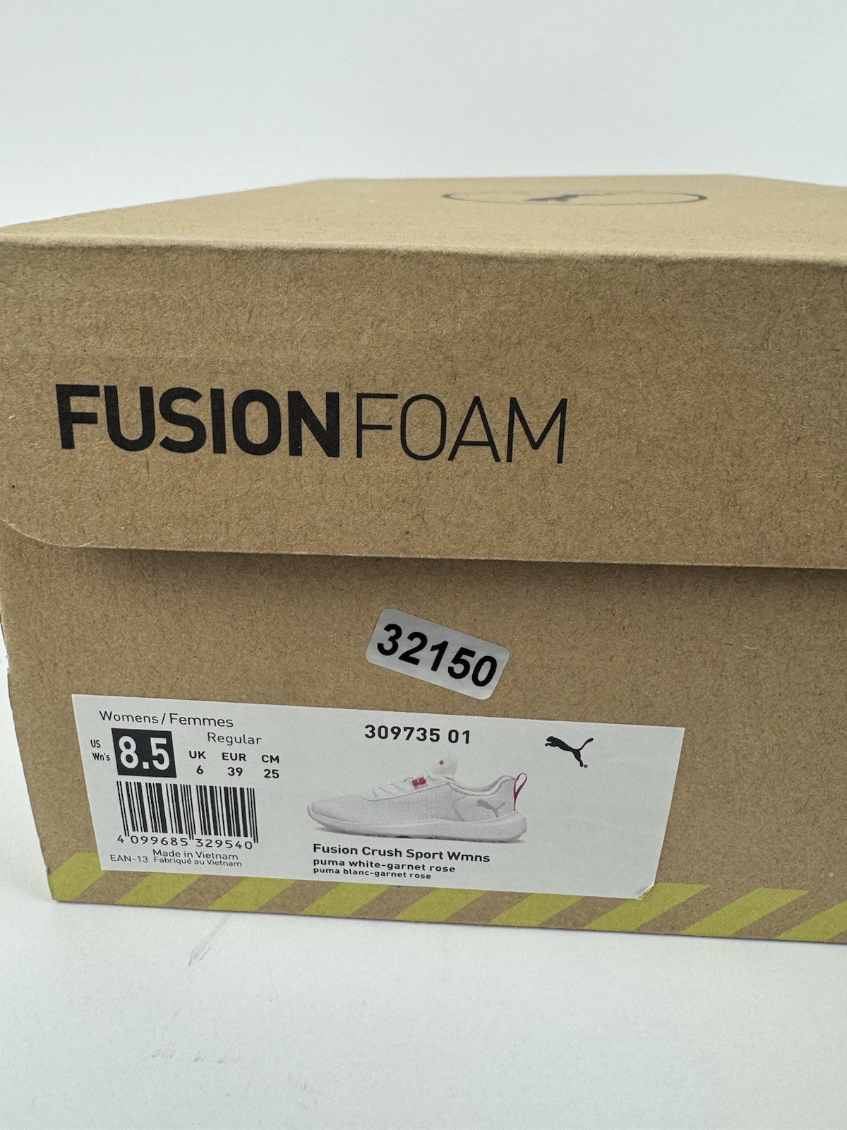 Puma Fusion Crush Sport Women's Trainers Size UK 6 White Rose Breathable/3215010