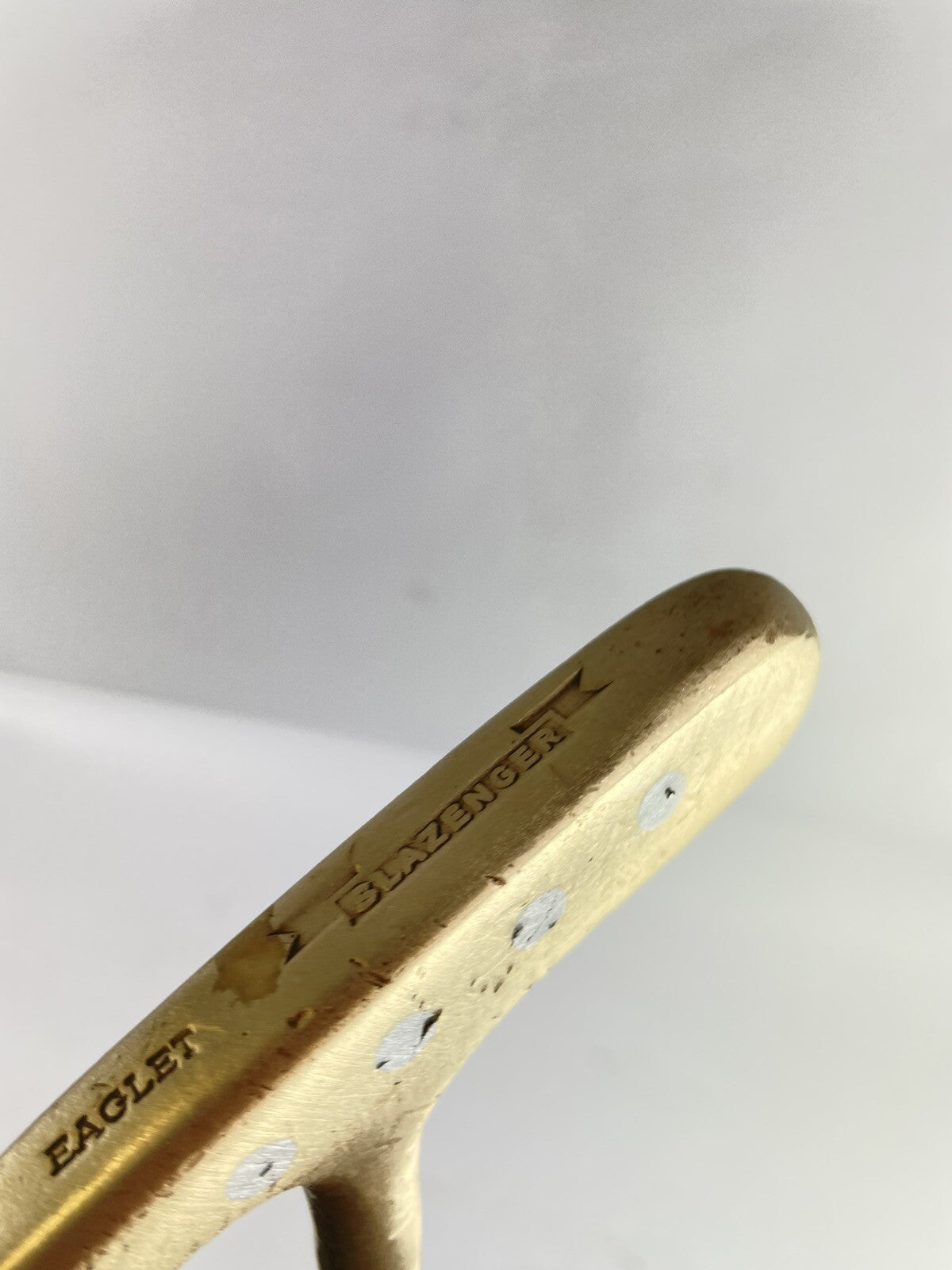 Slazenger Eaglet Blade Putter Brass 36” Steel /Left Handed /New Grip /108103