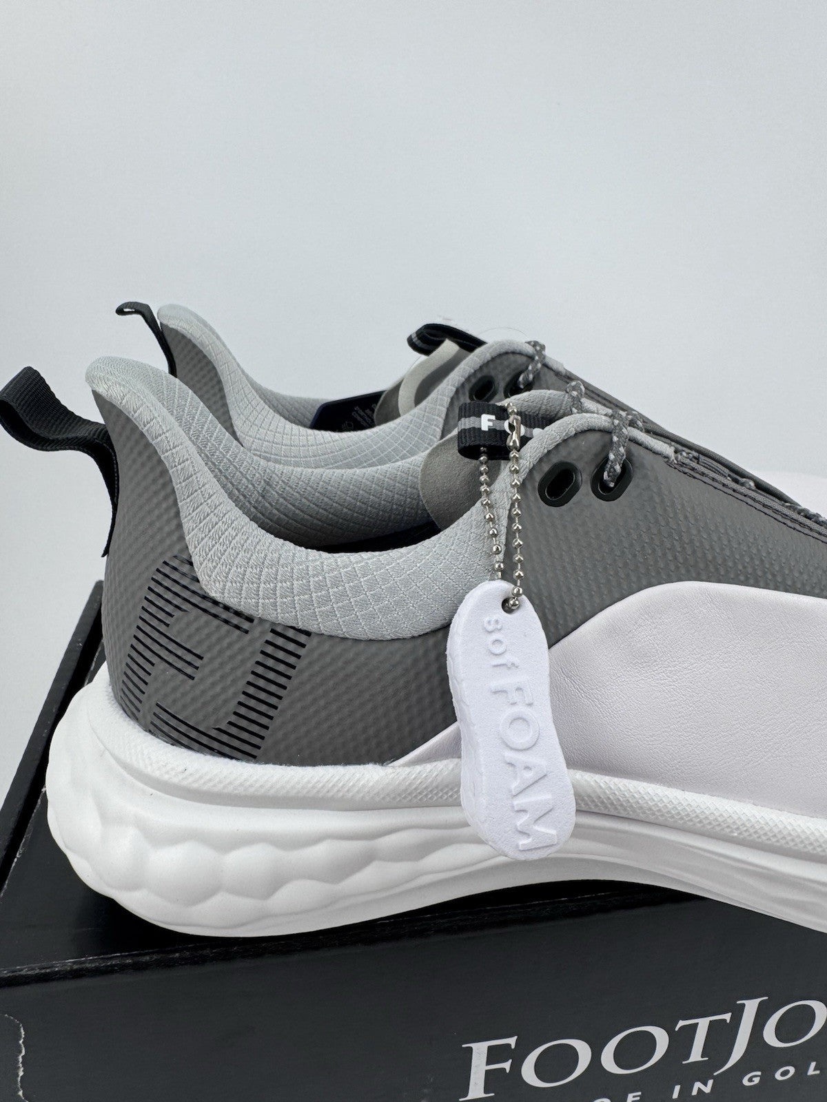 FootJoy Quantum Golf Shoes Men's UK Size 8.5 Grey White Comfort Foam/ 314353