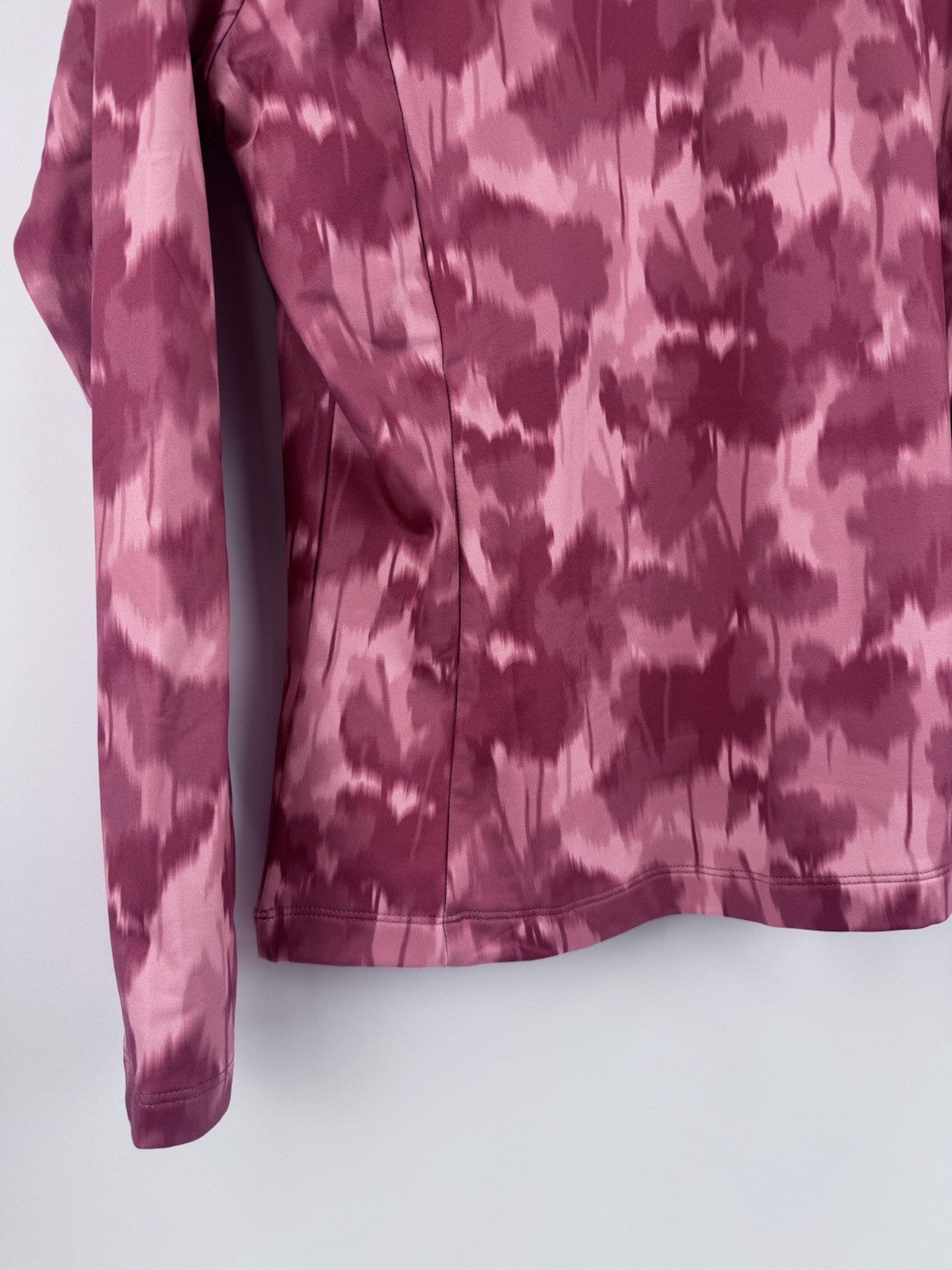 Ping Jasmine Golf Jumper Women's UK Size 8 Rose Multi Long Sleeve Zip Up/315107