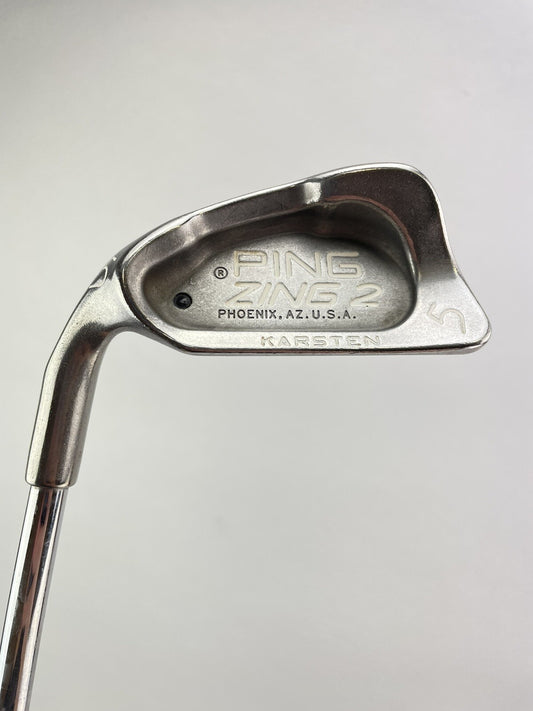 Ping Zing2 5 Iron Black Dot Stiff Flex Steel /Left Handed /New Grip /199860