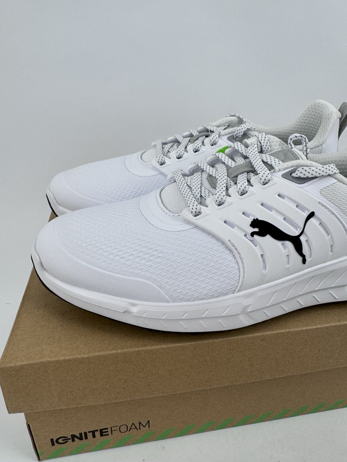 Puma Ignite Elevate 2 Tour Men's Golf Shoes Size UK 7.5 White Waterproof/319182